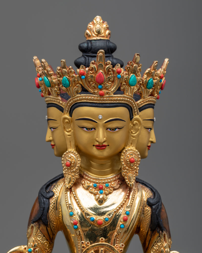 Vairocana Buddha Statue | Handmade in Century-old Nepali Tradition