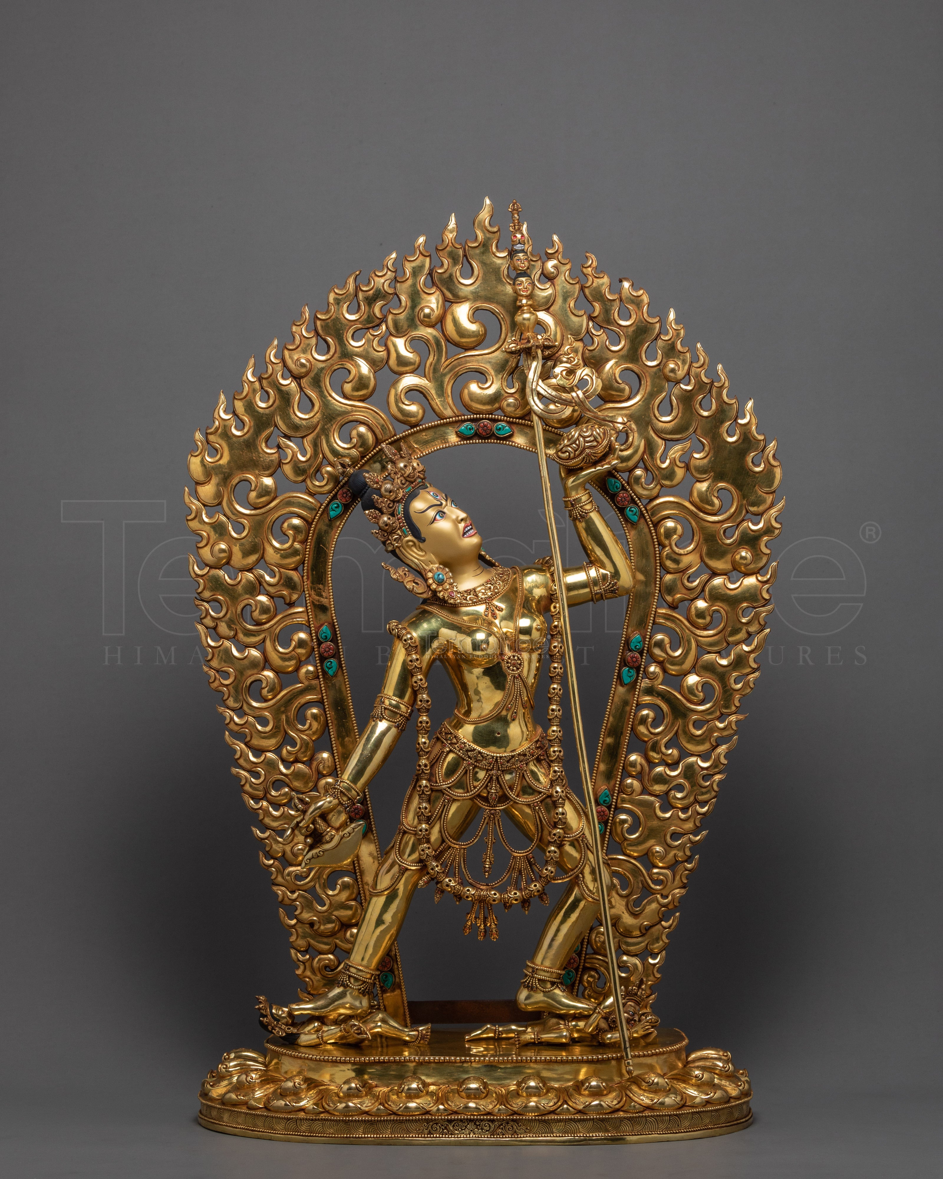 Vajrayogini Statue | Traditional Hand-carved Red Dakini | Sculptures of Nepal