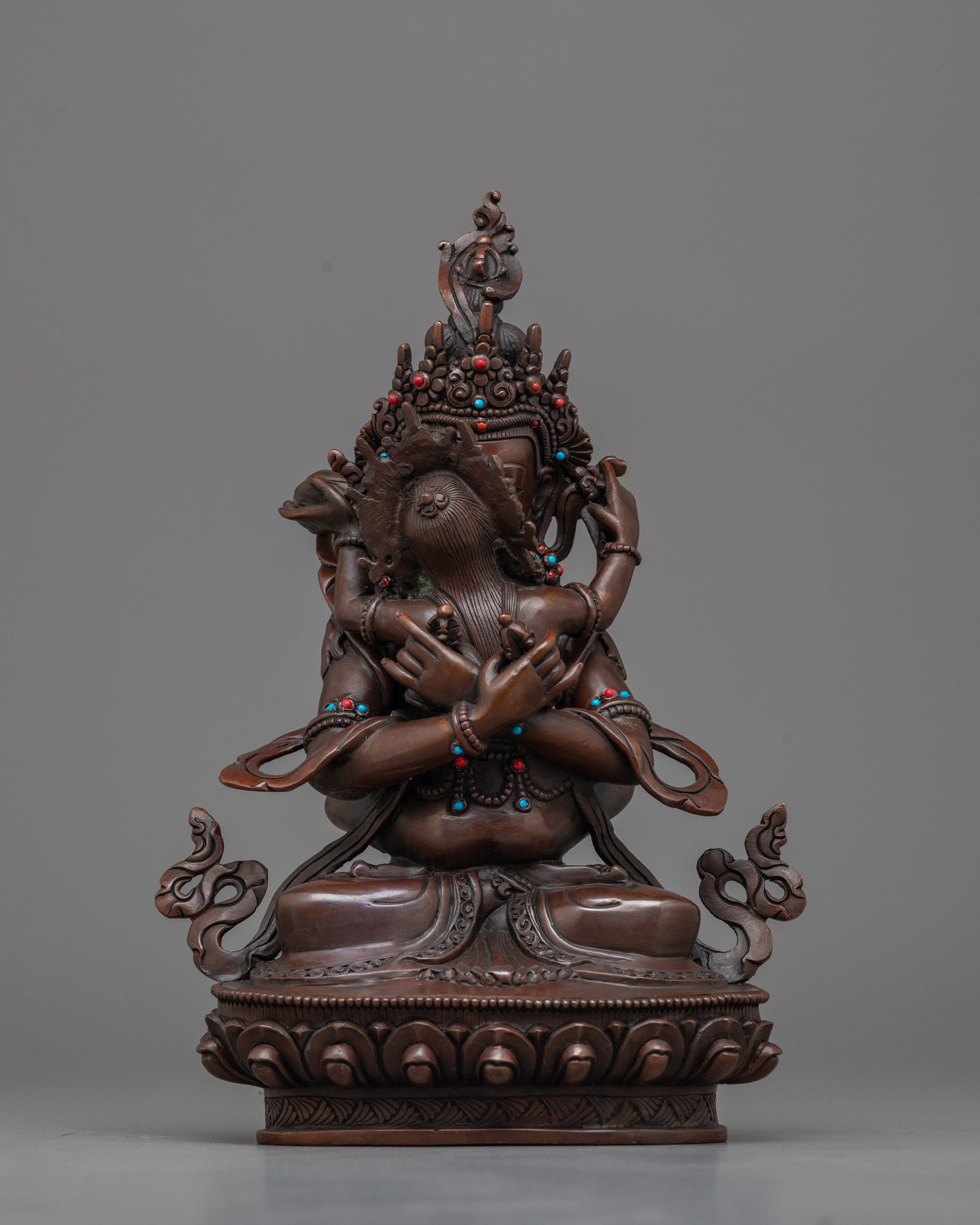 Vajradhara Yab-Yum Statue | Embodiment of Spiritual Union