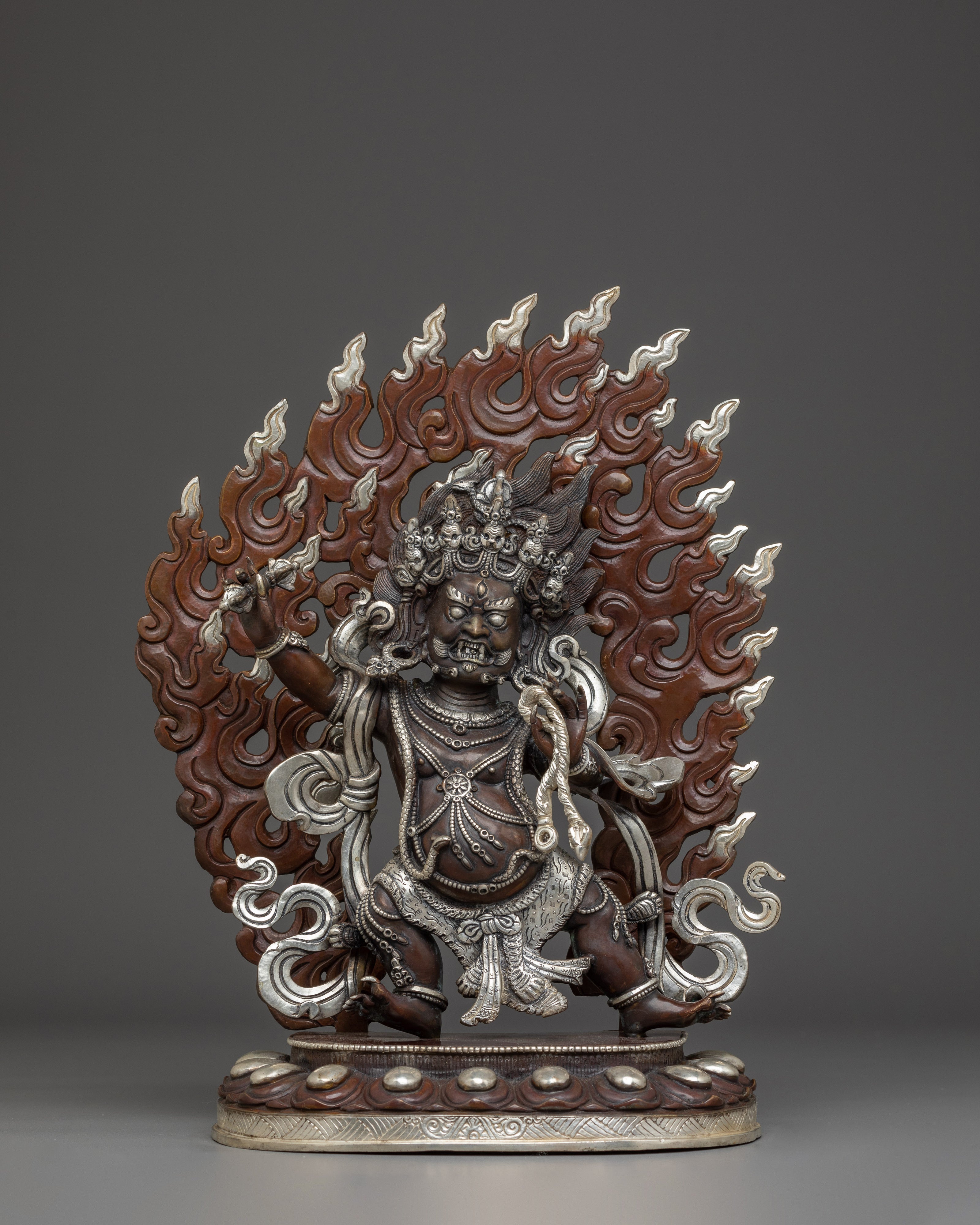 Himalayan Vajrapani Sculpture: Mighty Vajra-Hand of the Buddha