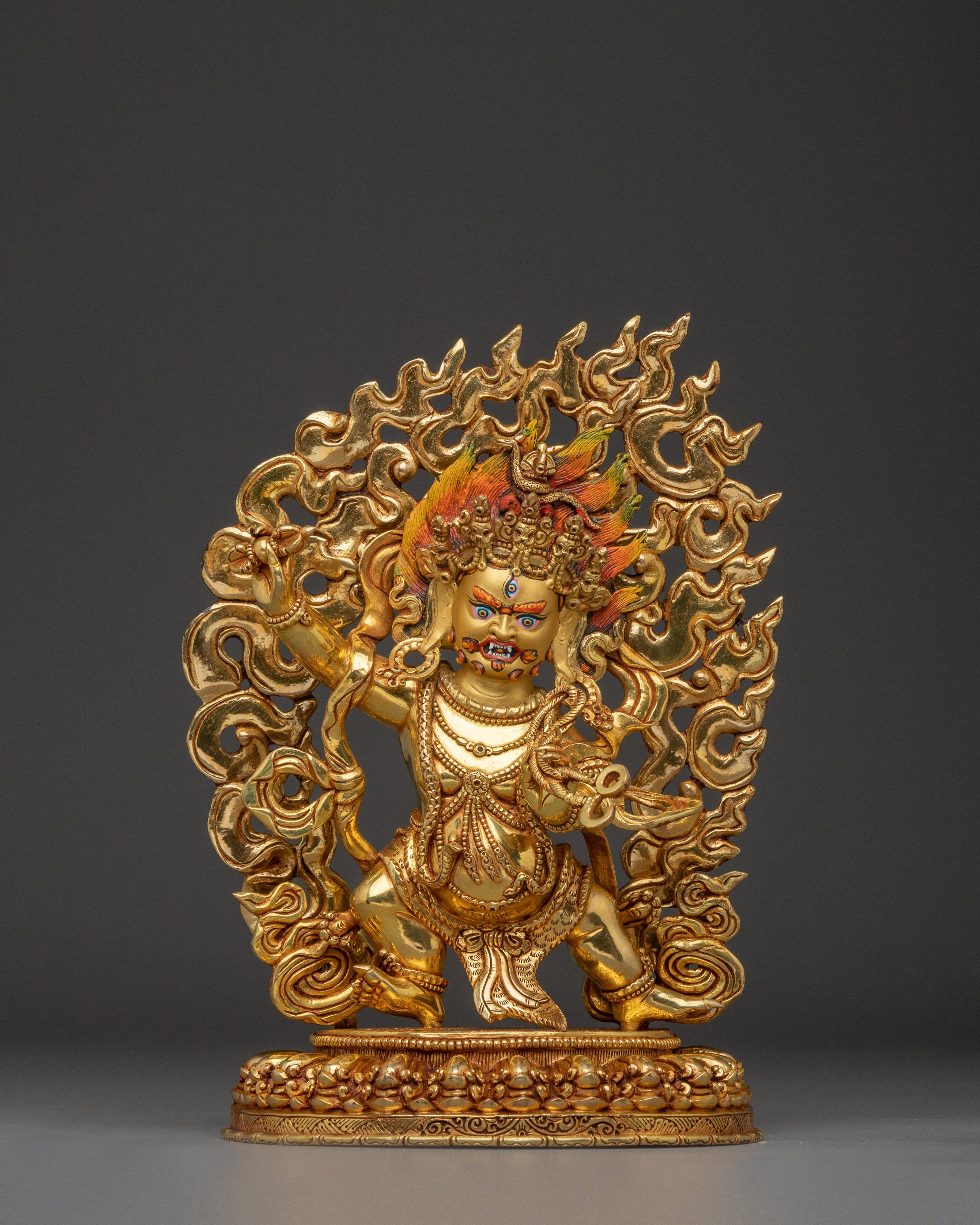 Dharma Guardian Vajrapani Wrathful Deity Of Power And Protection