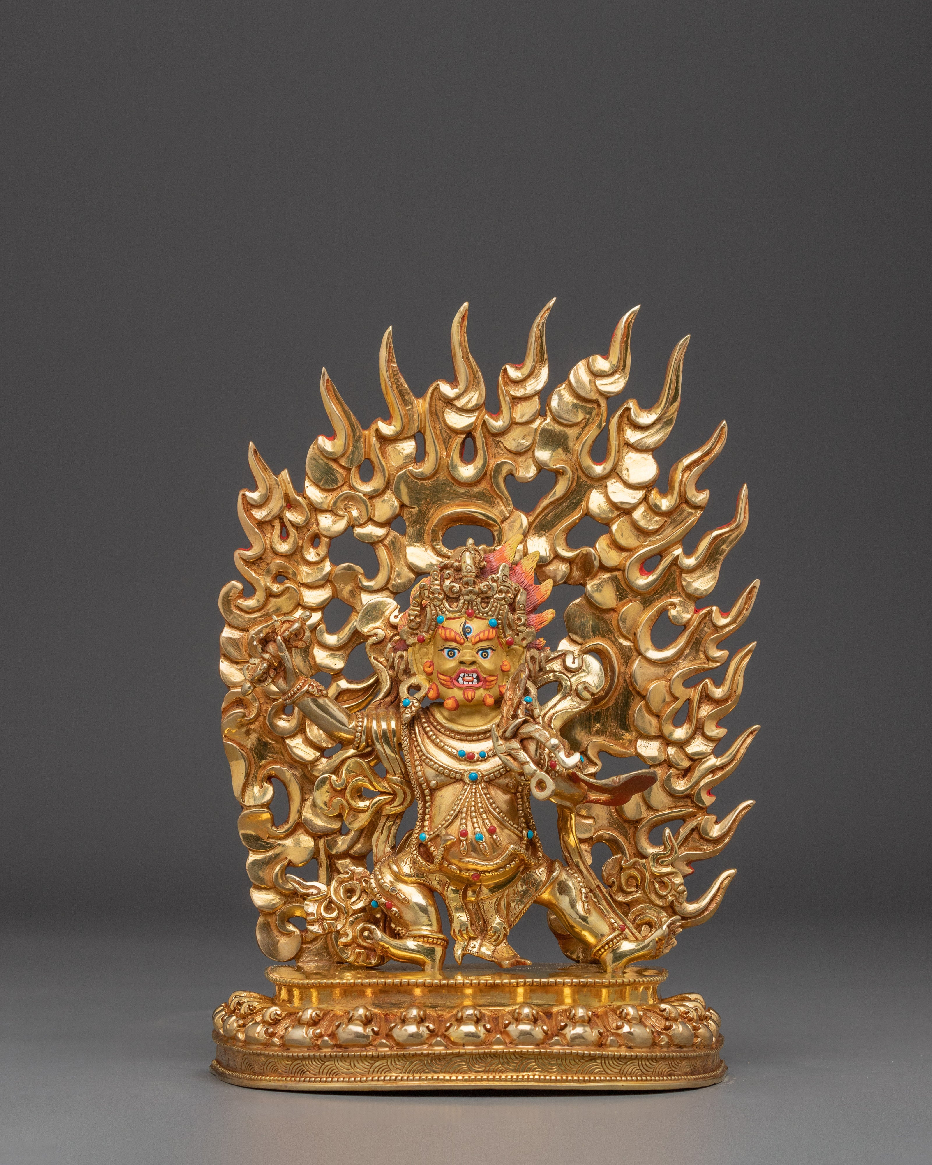 Vajrapani Gold Gilded Statue