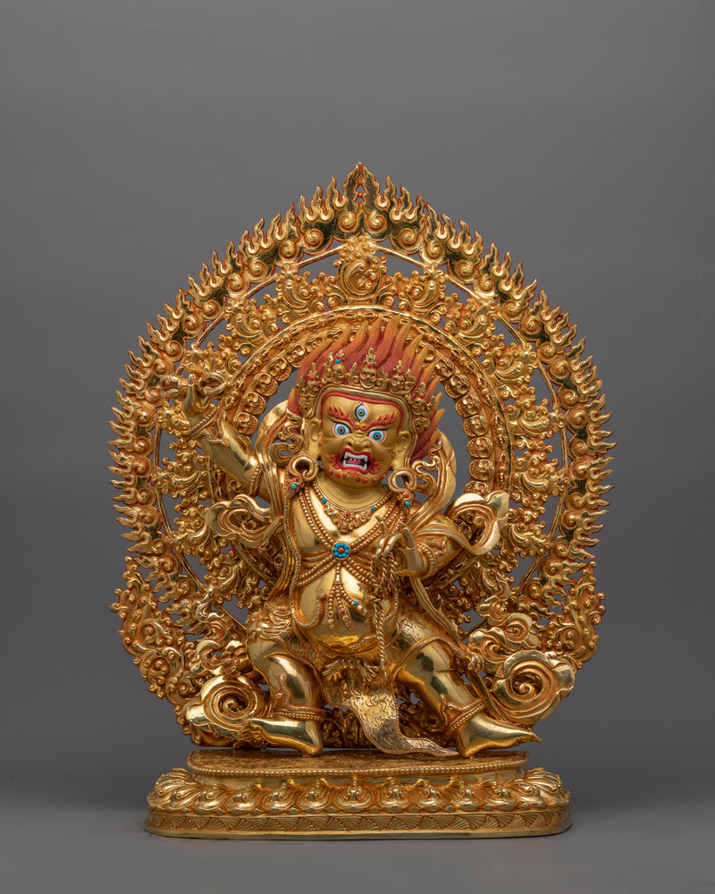 Buddhist Wrathful Deity Vajrapani sculpture