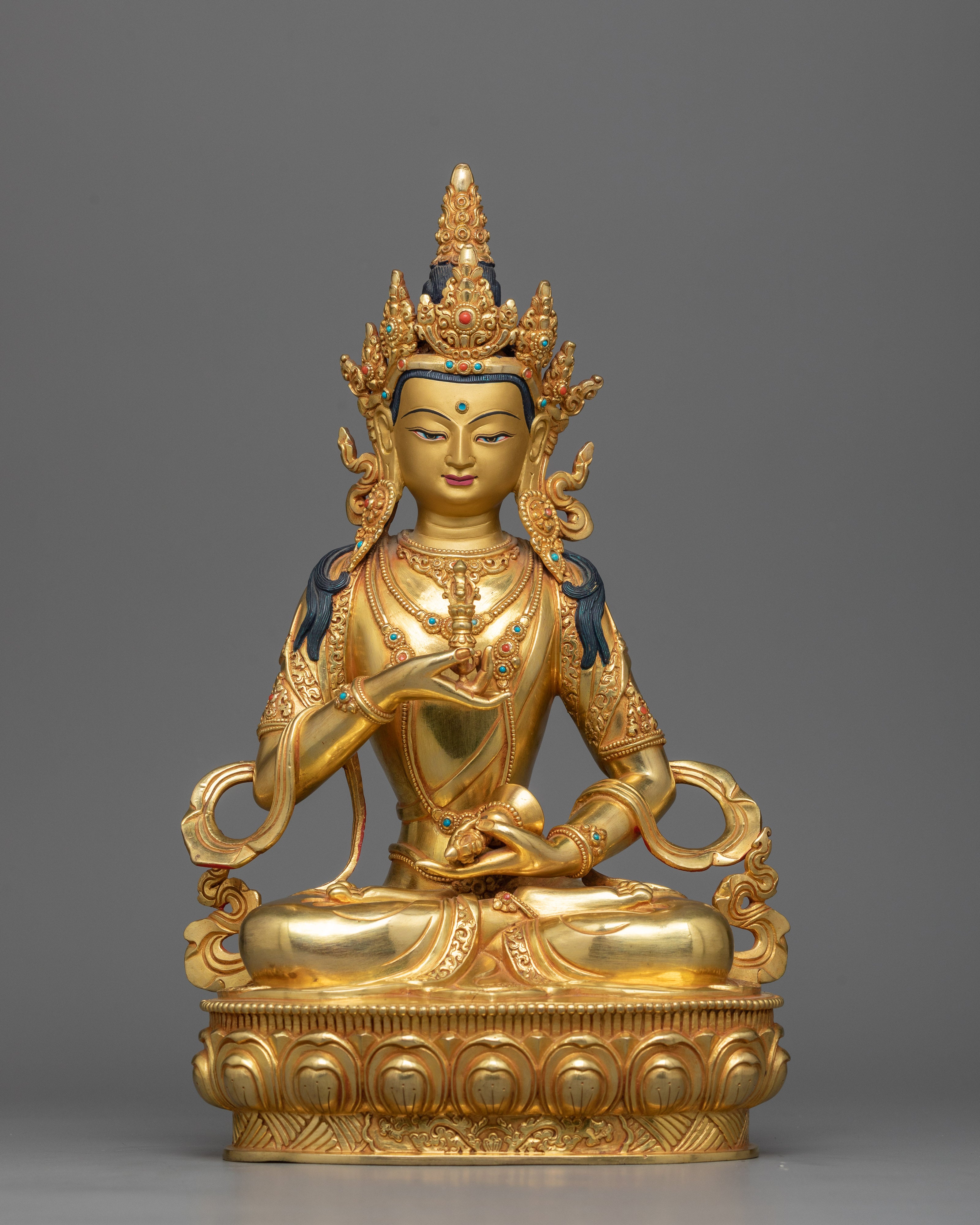 Sattva Vajra sattva Gold-Gilded Statue | Ultimate Symbol of Spiritual Awakeni
