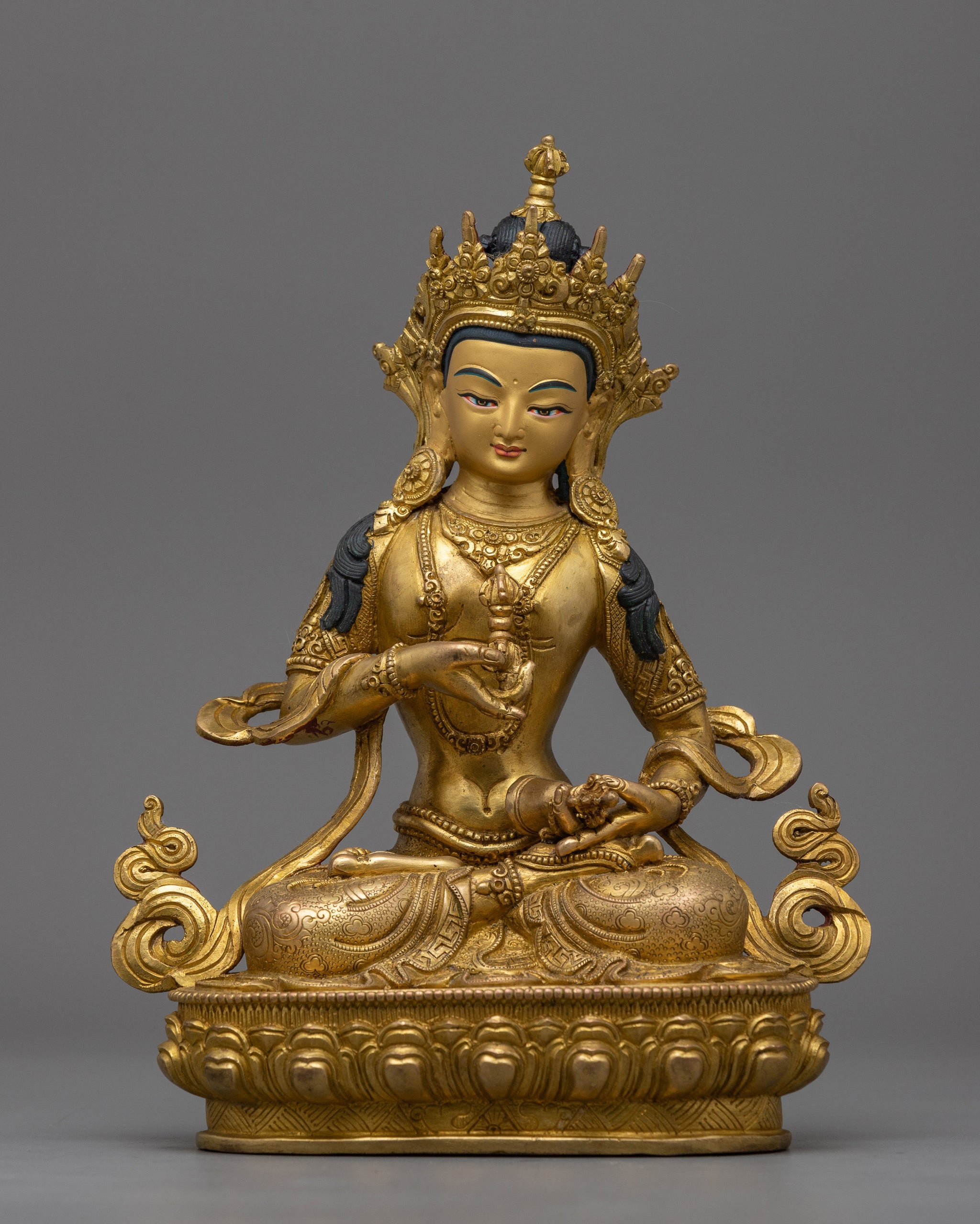 Exotic India La Statue De Bouddha Vajrasattva - Laiton - Primitive