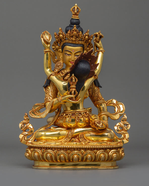 Himalayan Statue of Vajrasattva with consort | The Union of Wisdom and Compassion