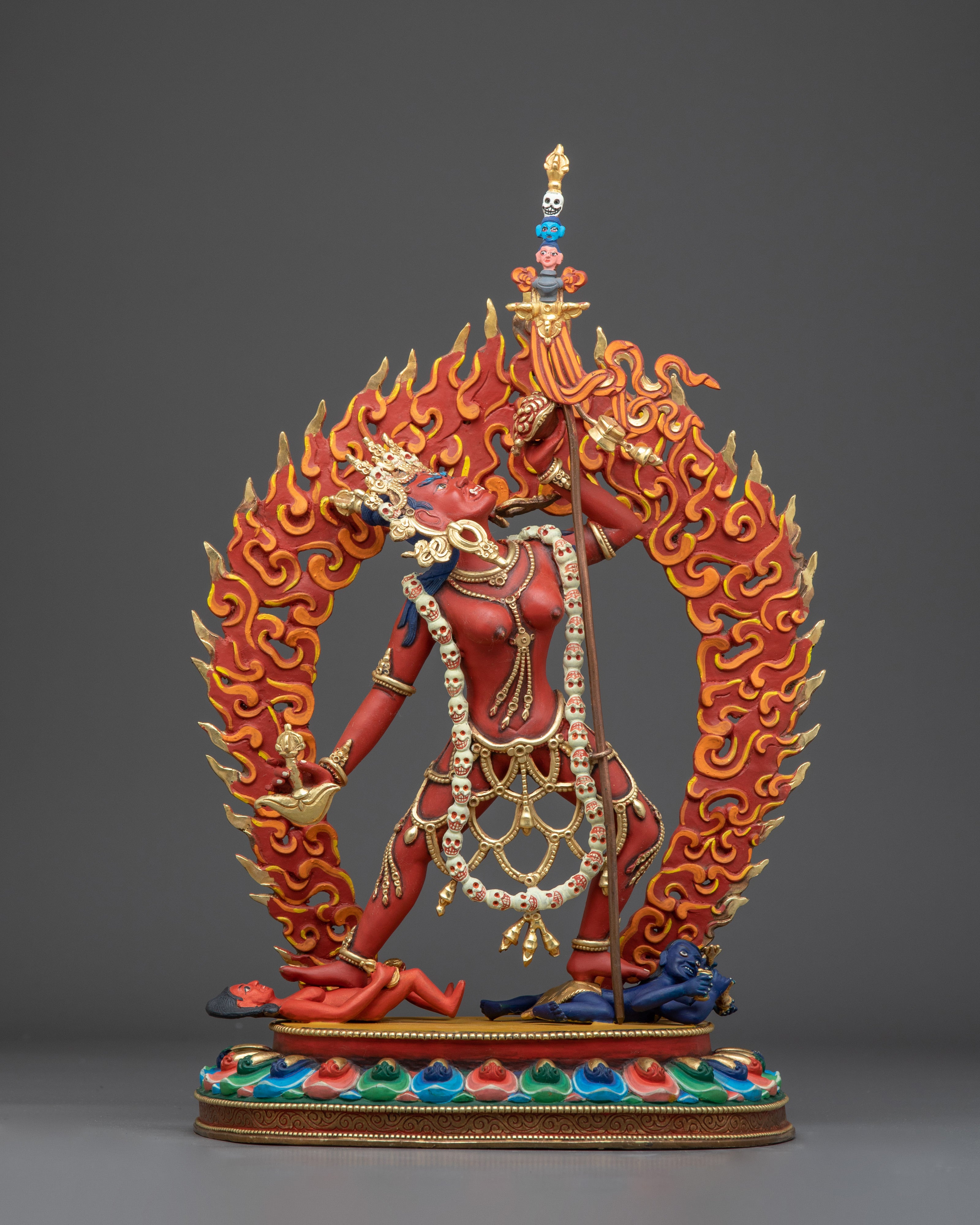 Red Vajrayogini Statue: Tibetan Buddhist Yogini