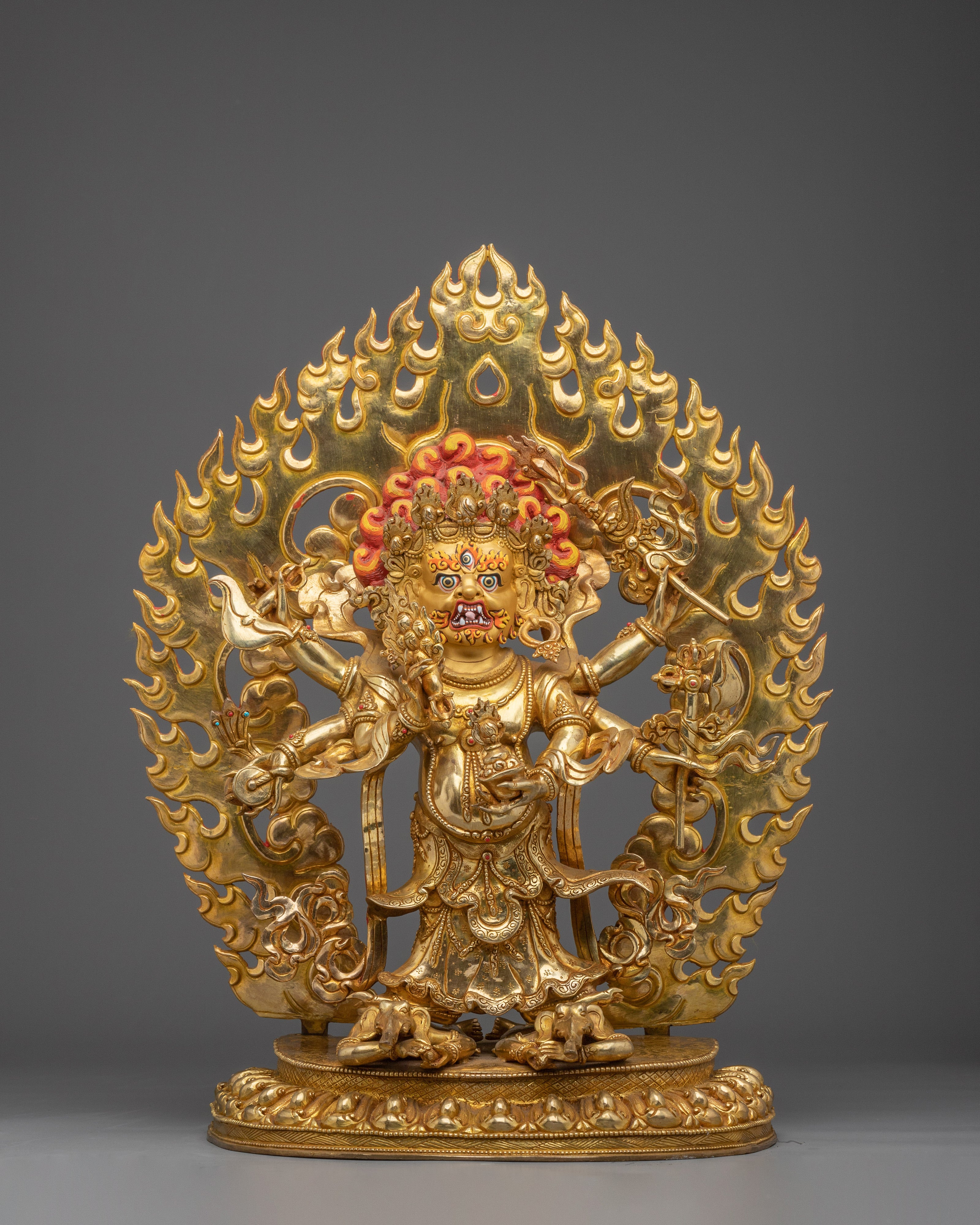 tibetan-white-mahakala-statue