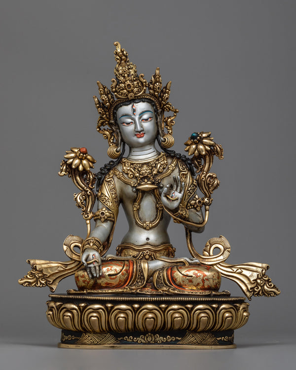 tibetan-white tara-statue