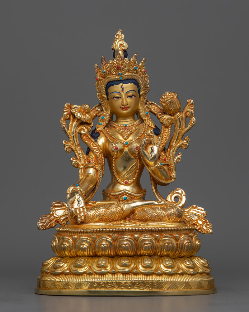 Female Goddess White Tara Statue