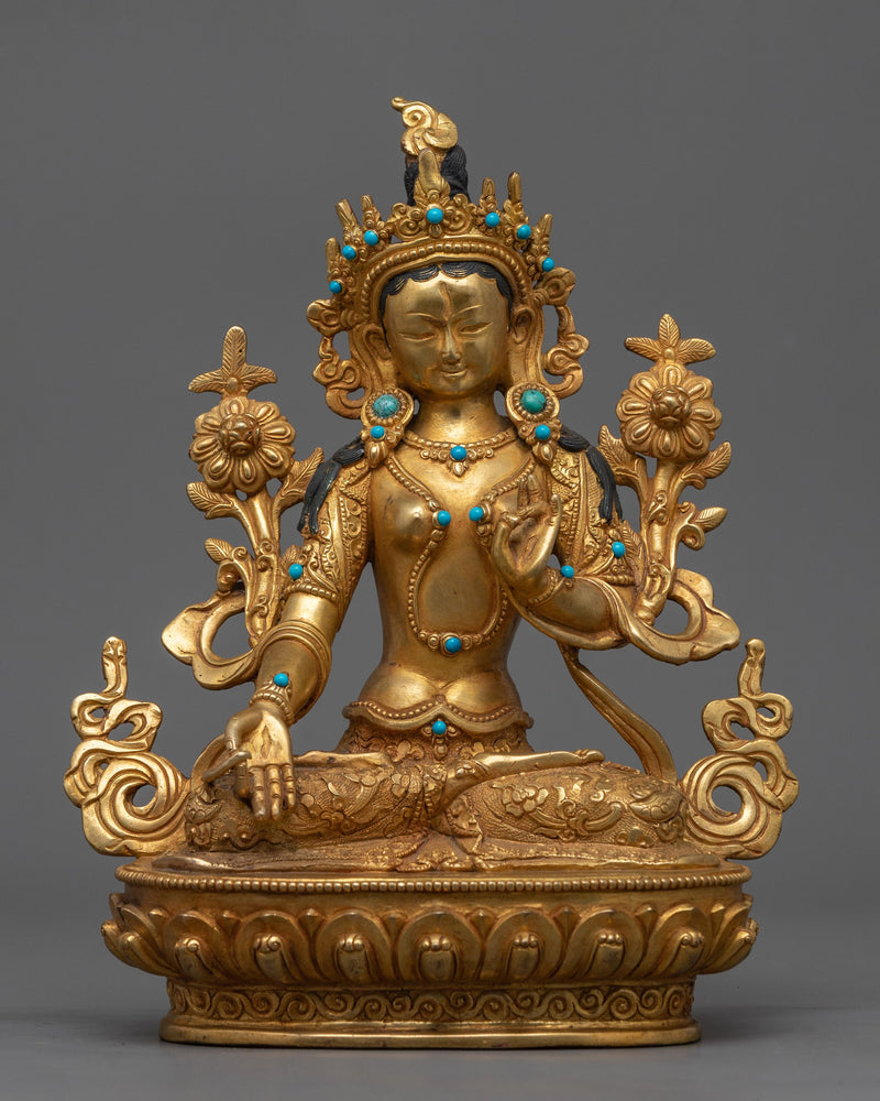 white tara goddess statues