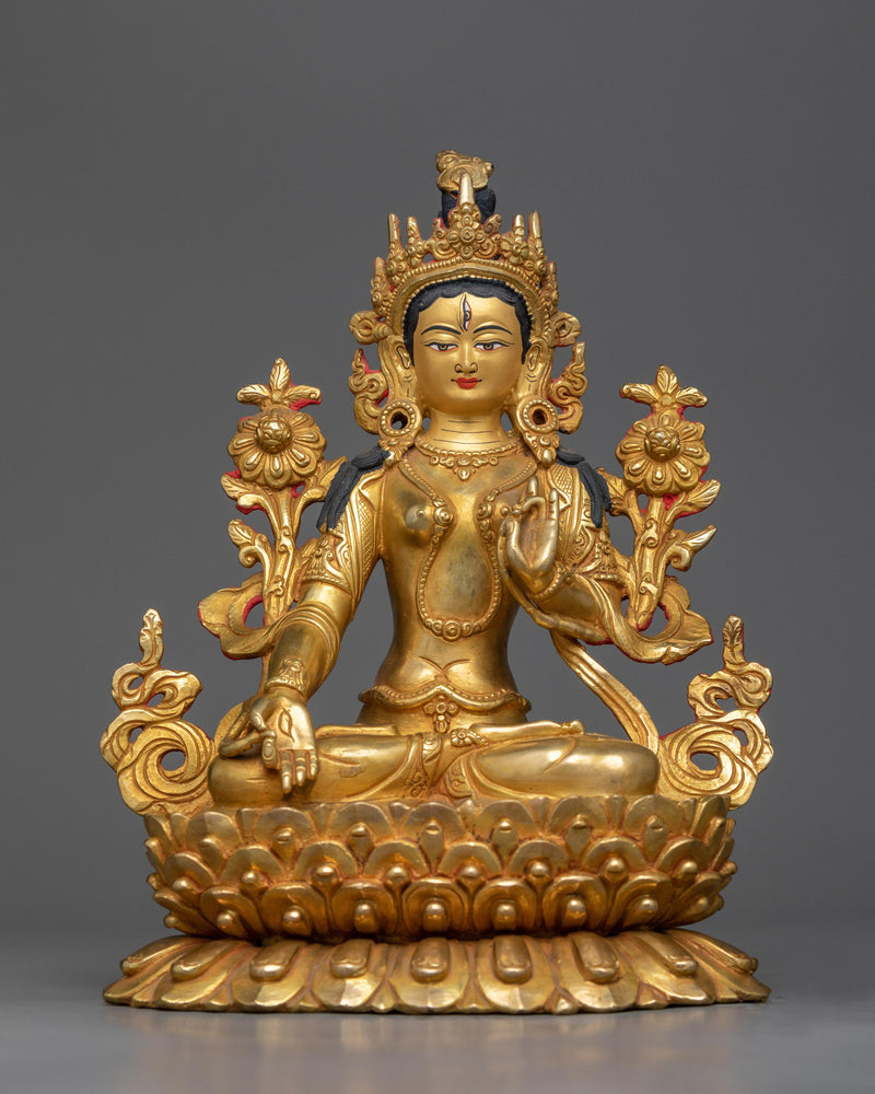 copper-white-tara-sculpture