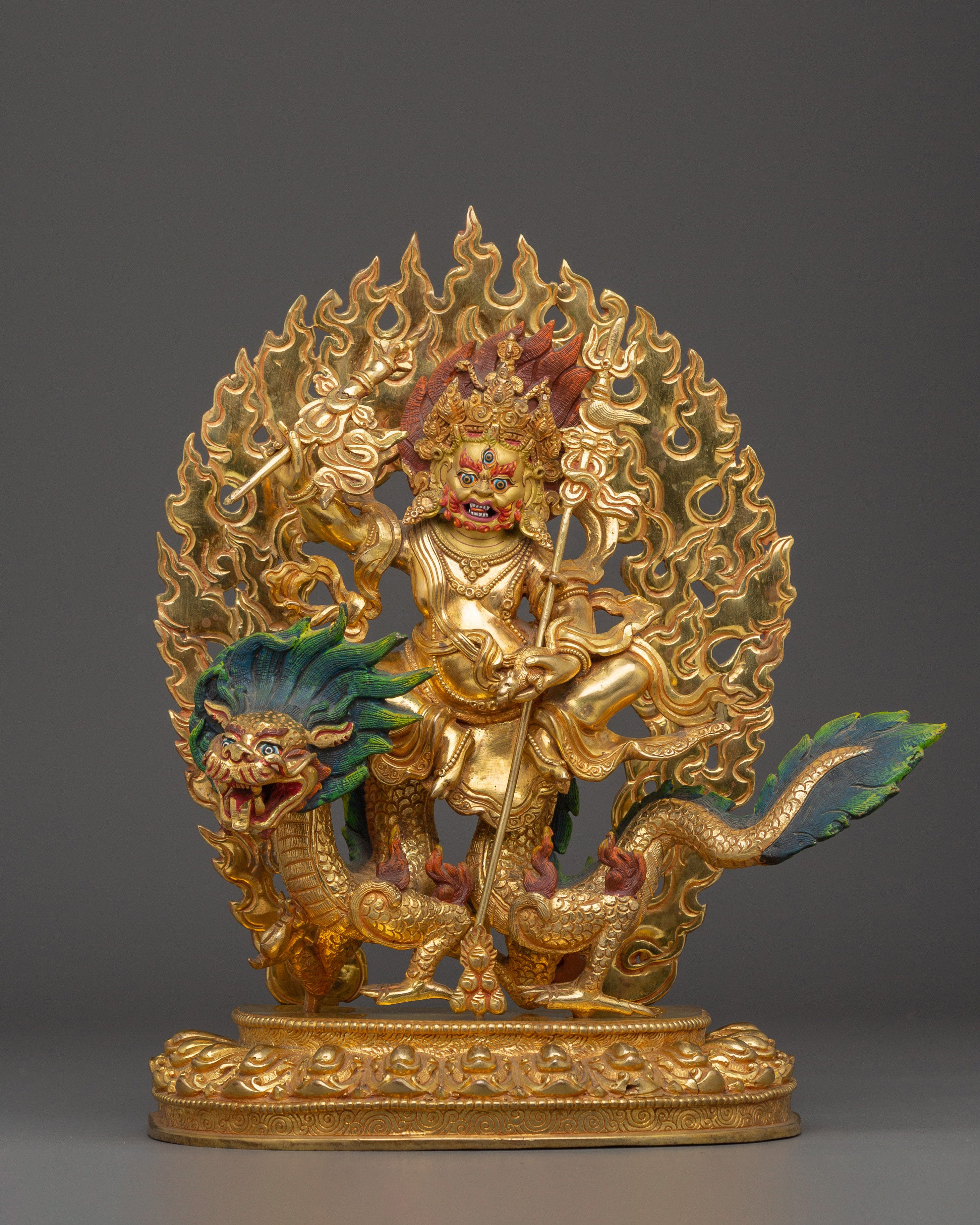 White Dzambhala Statue: The Radiant Lord of Abundance