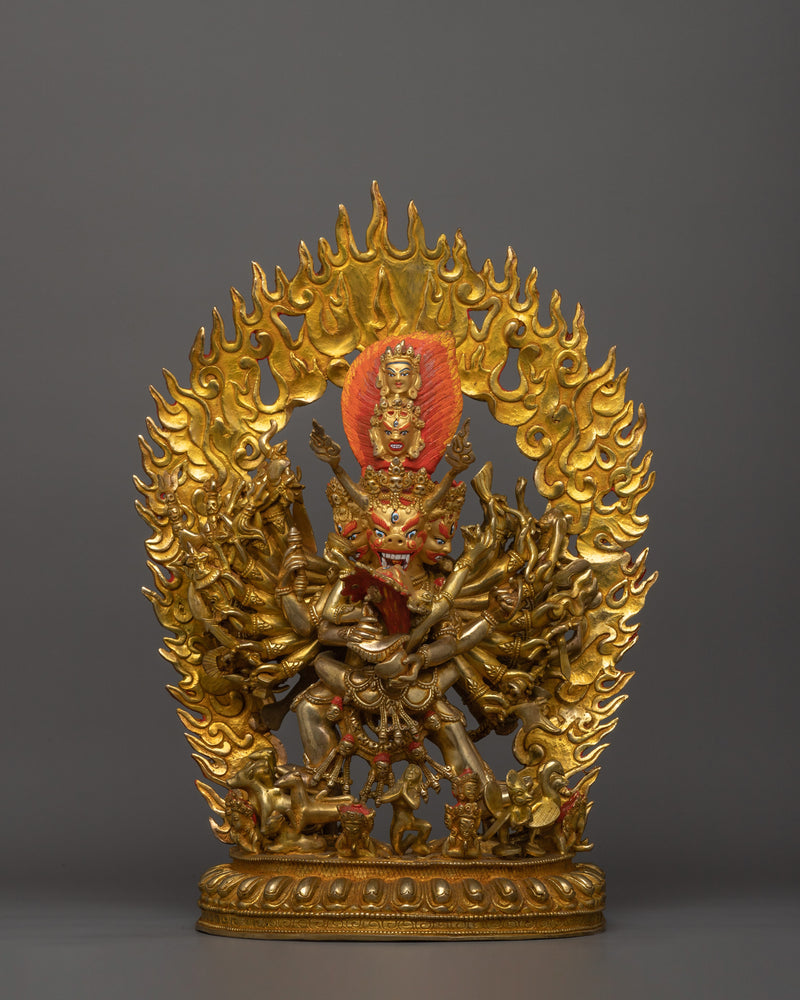 Yamantaka Handmade Statue | Wrathful Deity Sculpture