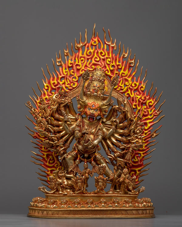 Yamantaka Wrathful Protector Statue