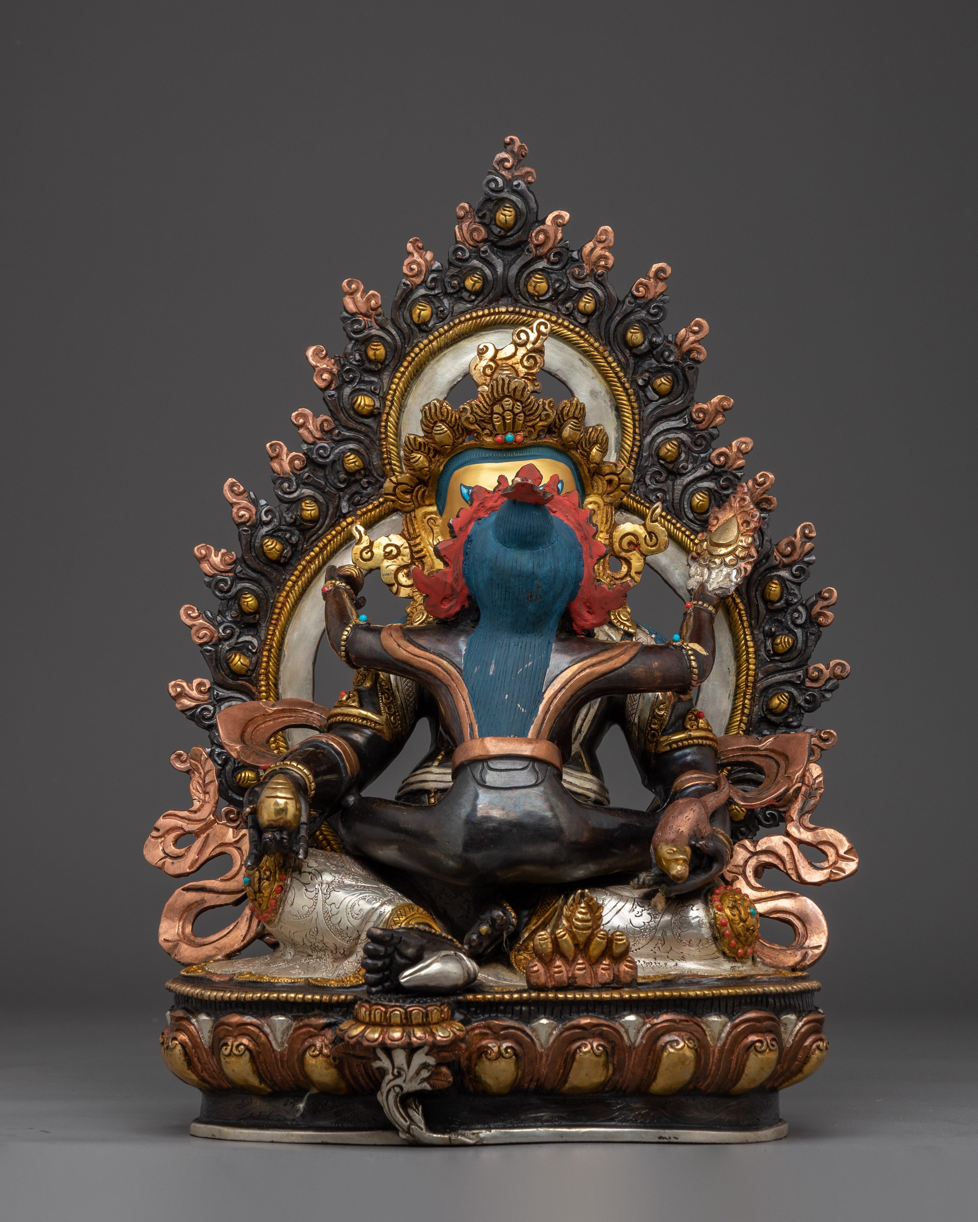 Green  Dzambhala Statue: Wealth Deity