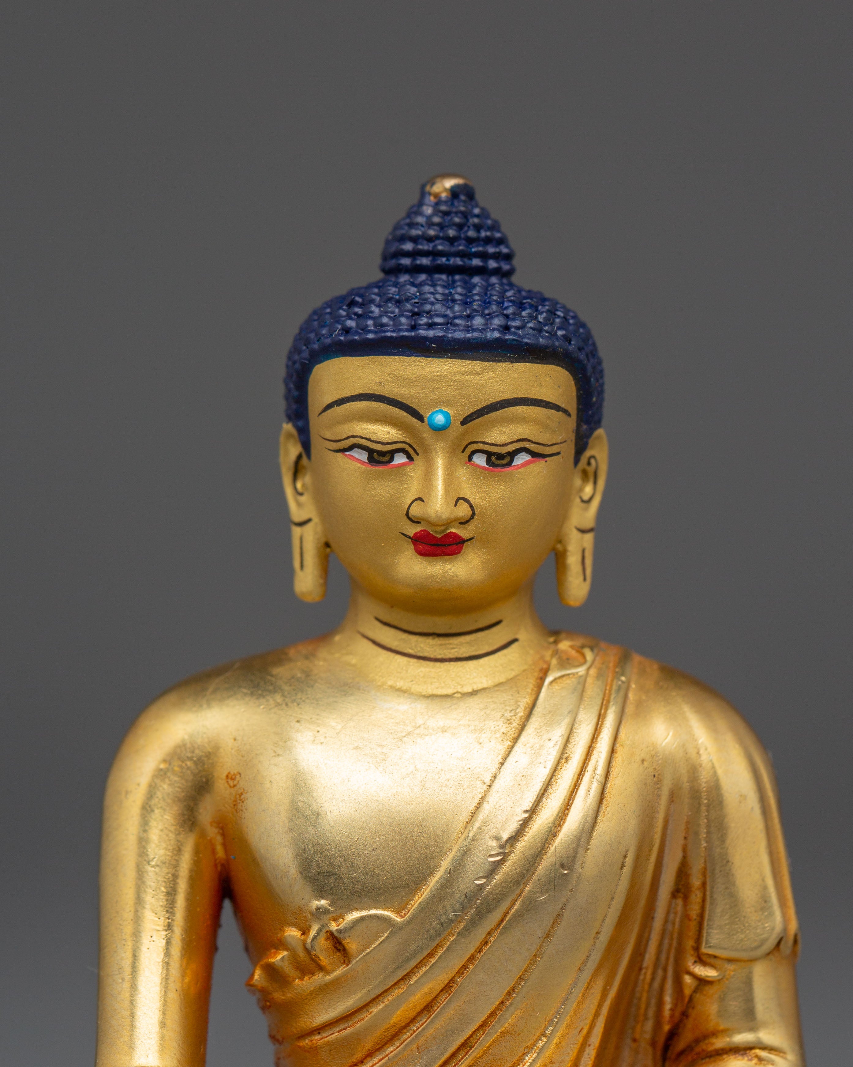 Machine-Made Buddha Shakyamuni Golden Statue
