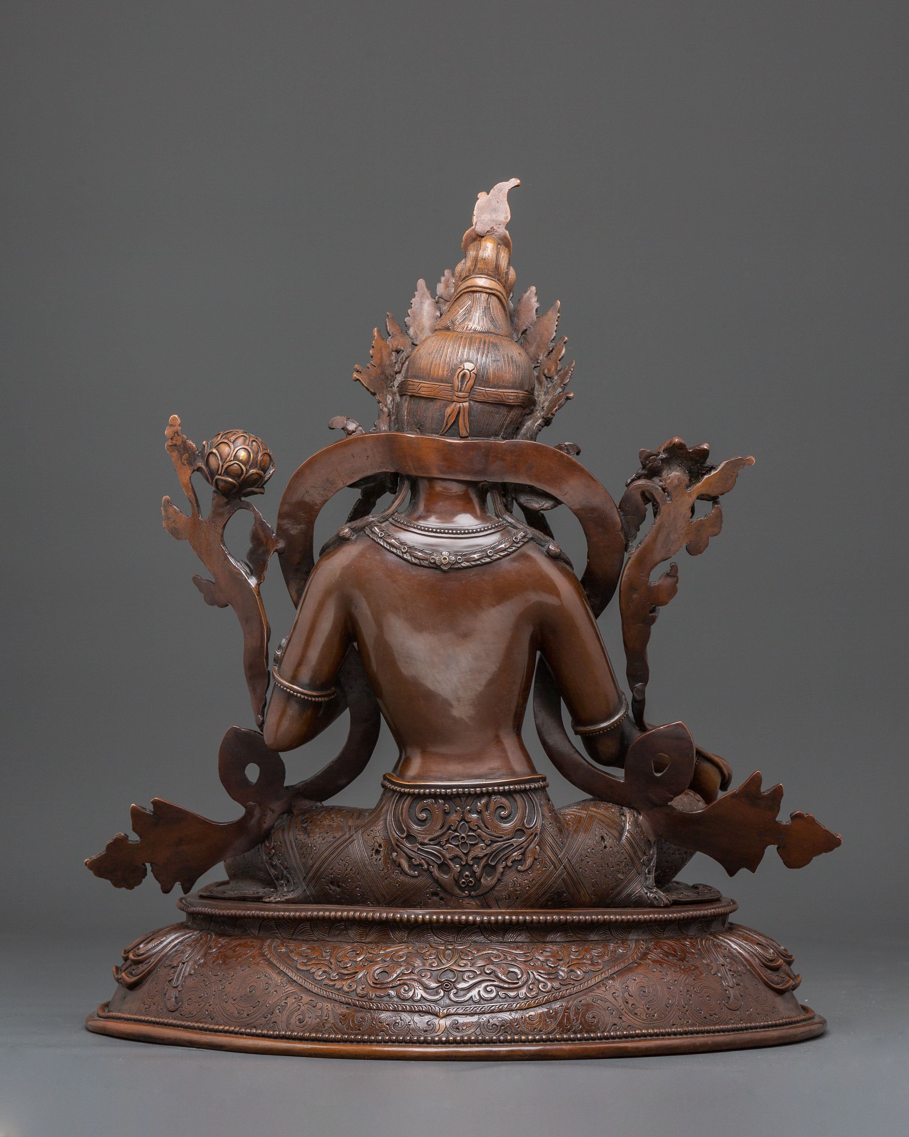 Handmade Statue of Mother Green Tara, Symbol of Compassion | Feminine Energy