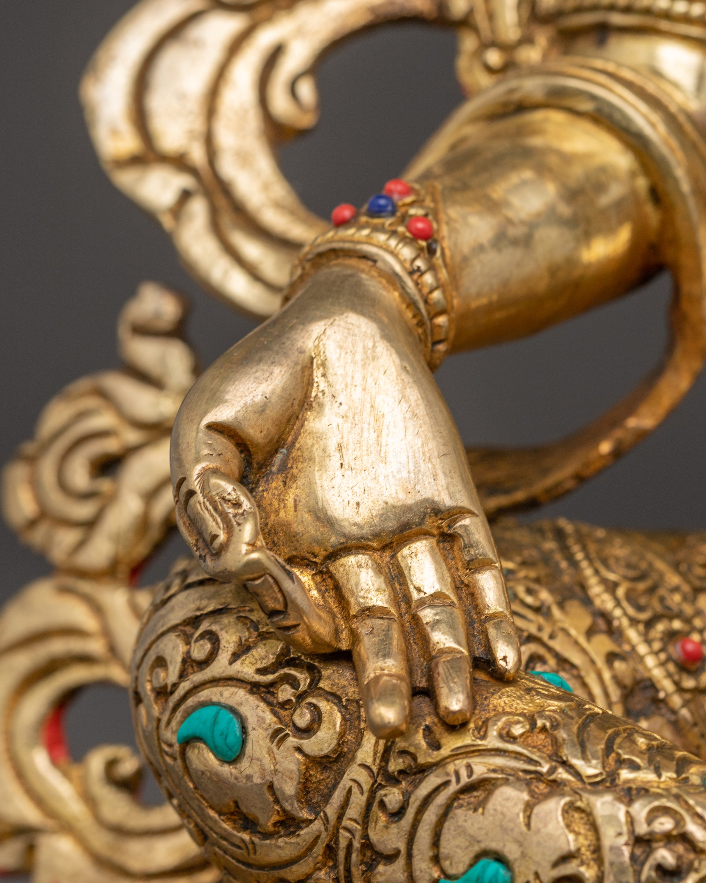 Statue of Mother Green Tara, Symbol of Compassion | Nepali Handmade Icon