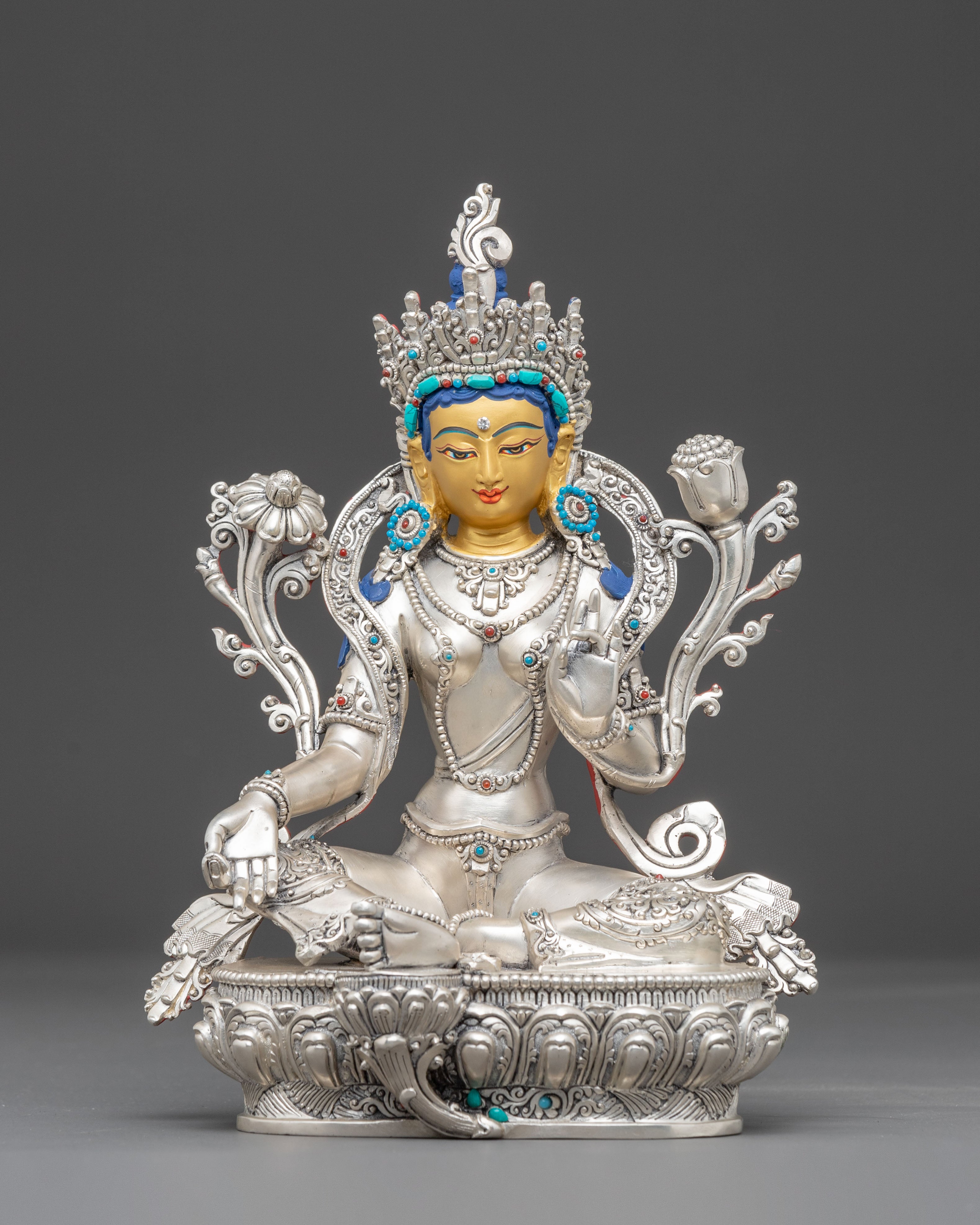 Green Tara Figurine, Symbol of Compassion