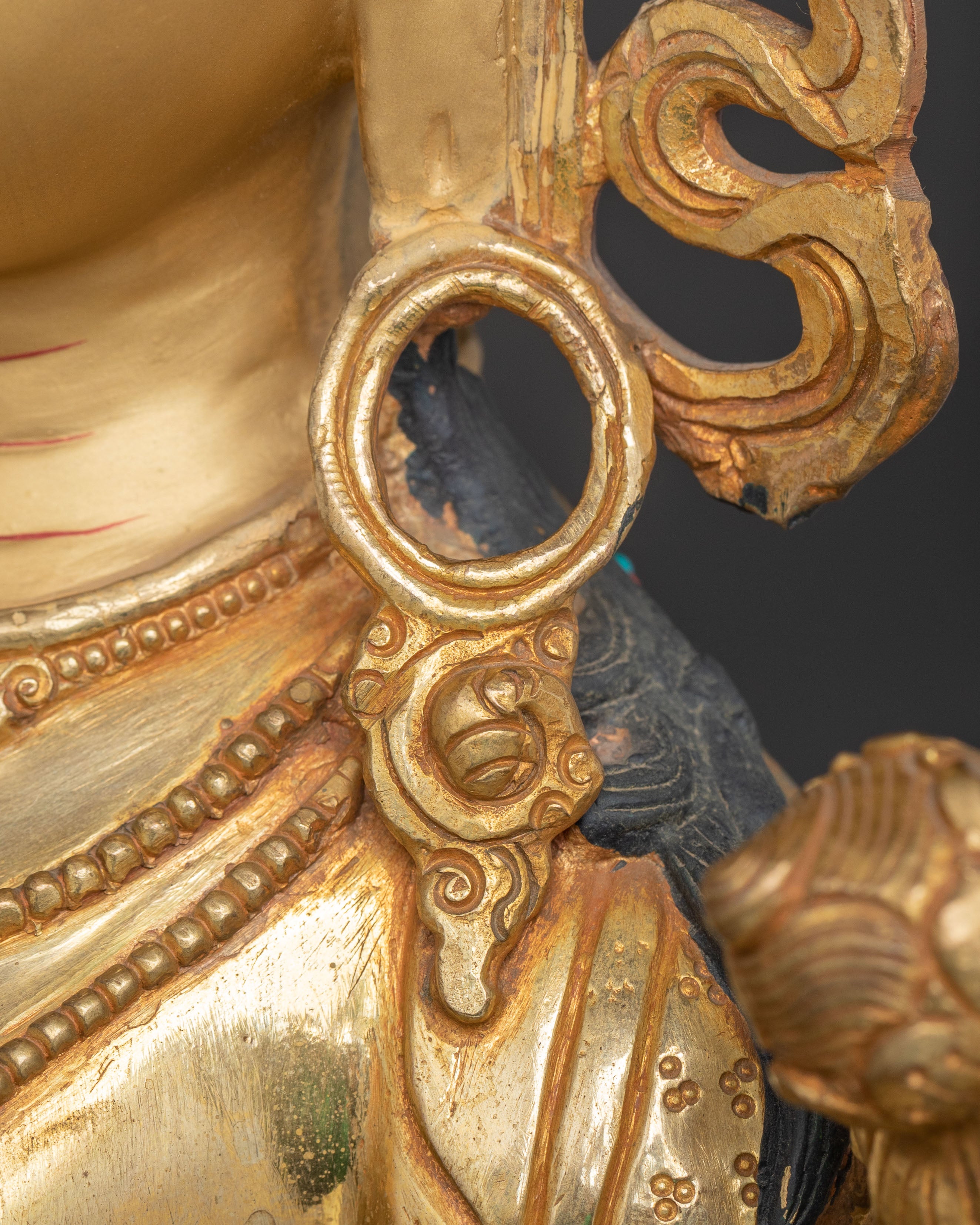 Seven-Eyed Deity White Tara Sculpture | Healing and Longevity Icon