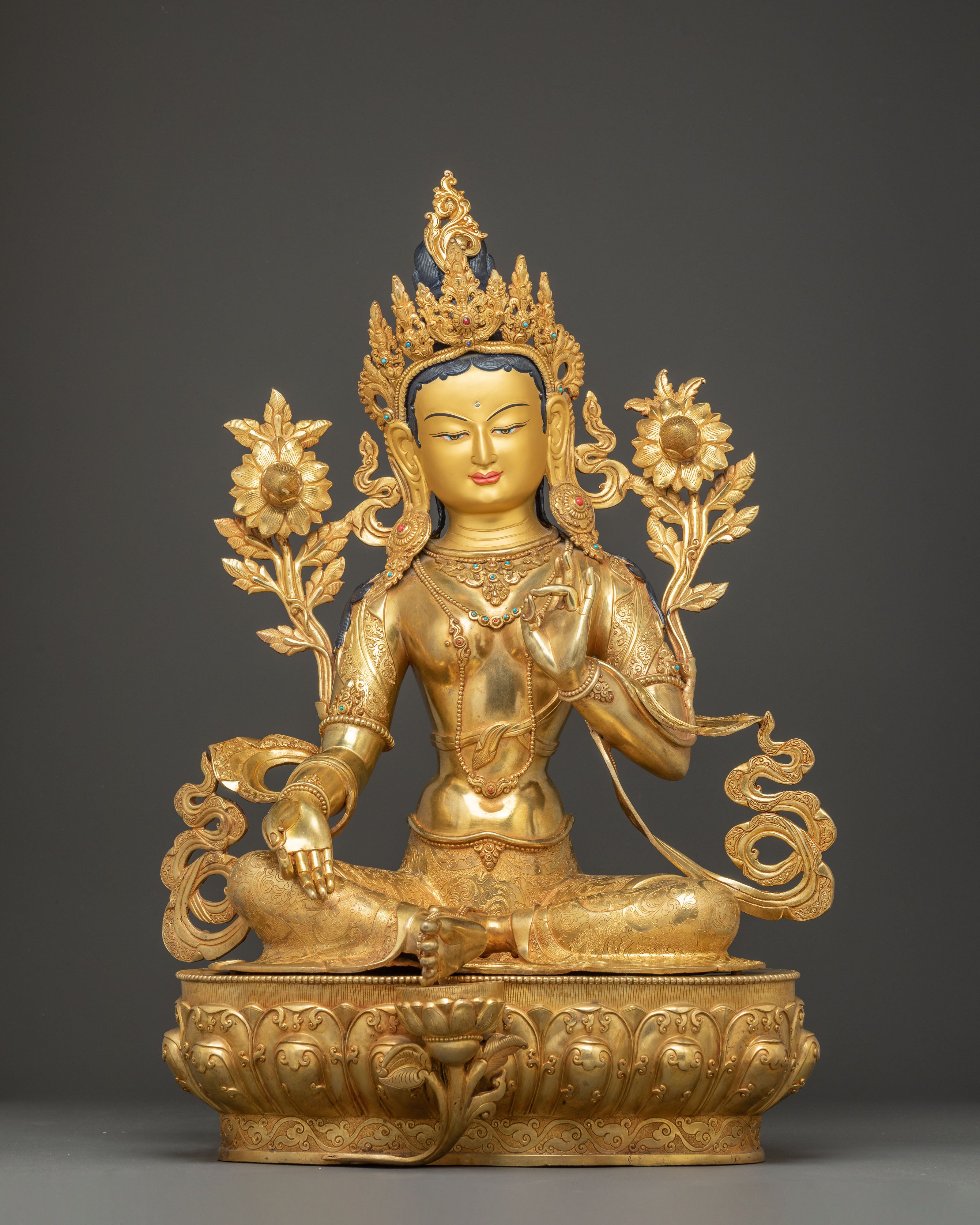Handmade Liberation Mother Shyama Tara Statue | Compassion Deity