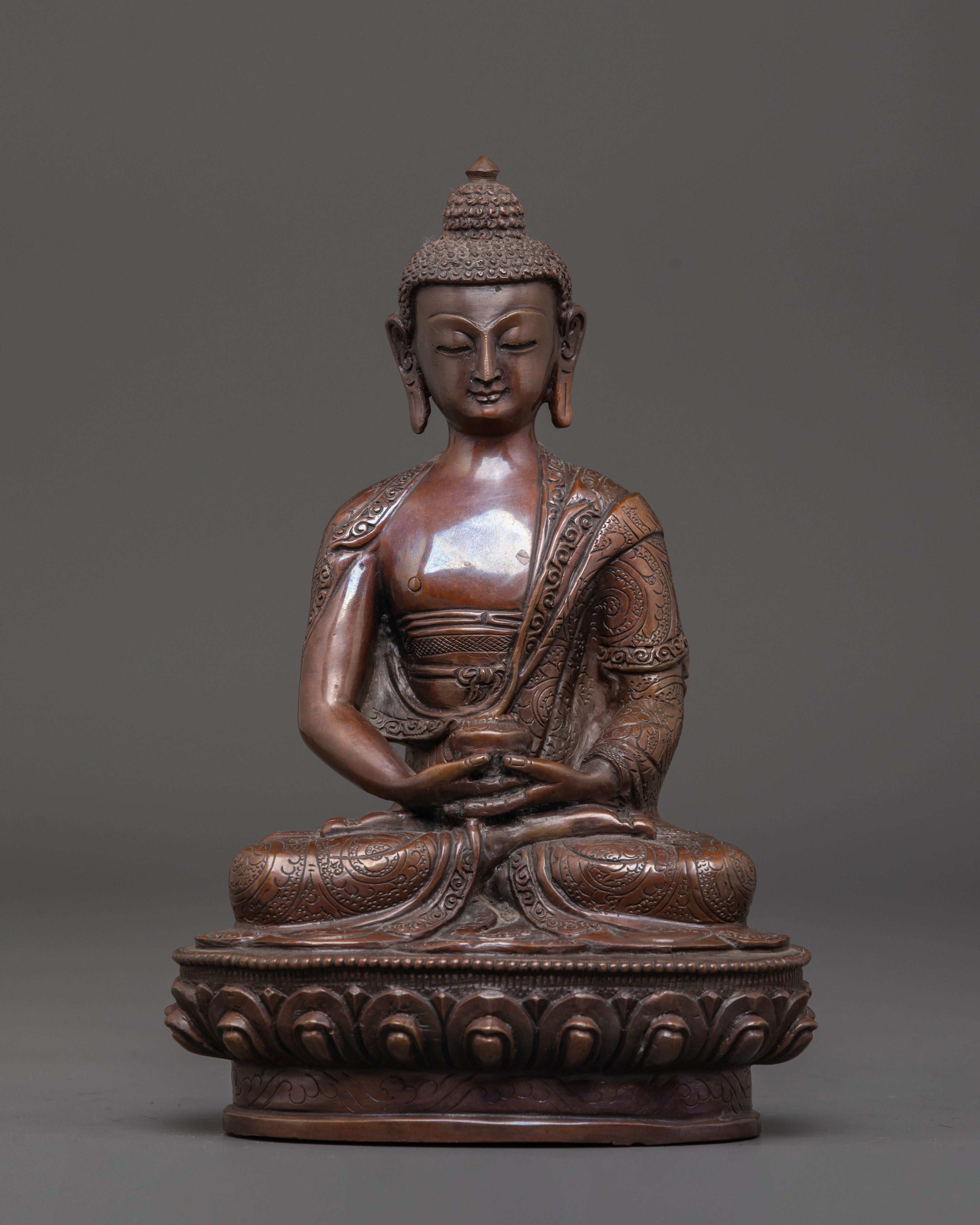 Handmade Peaceful Statue of Buddha Amitabha 
