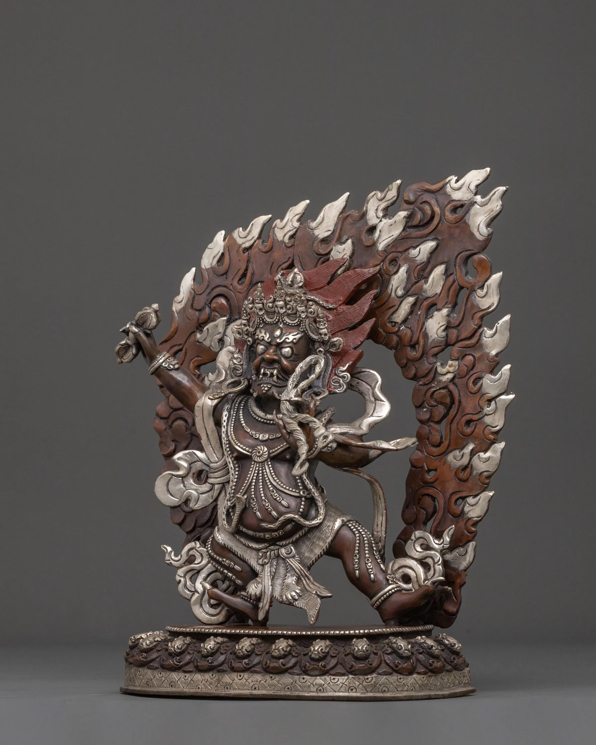 Vajrapani Divine Sculpture for Altar | Wrathful Protector Deity