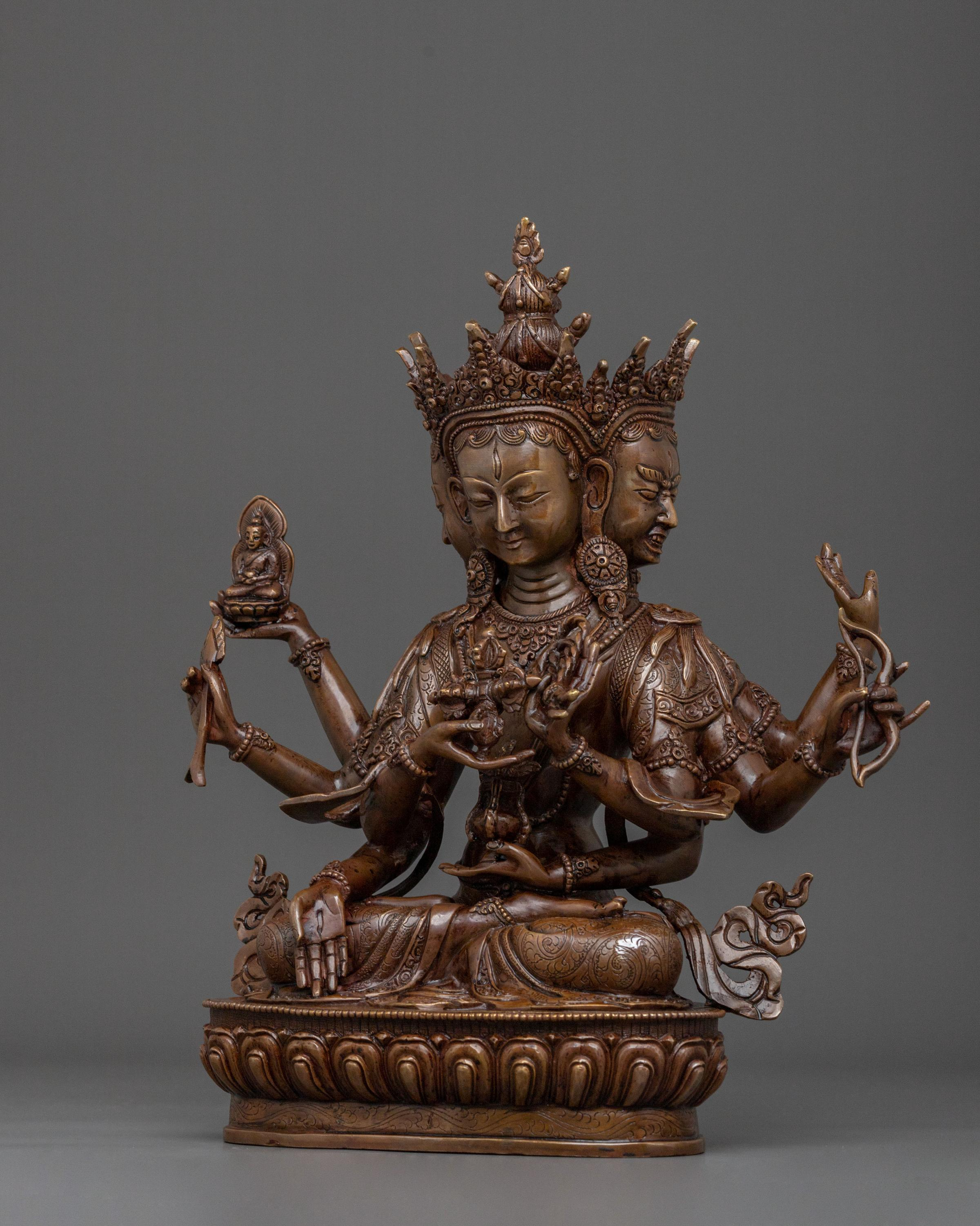 Namgyalma Oxidized Copper Statue | Home Decor