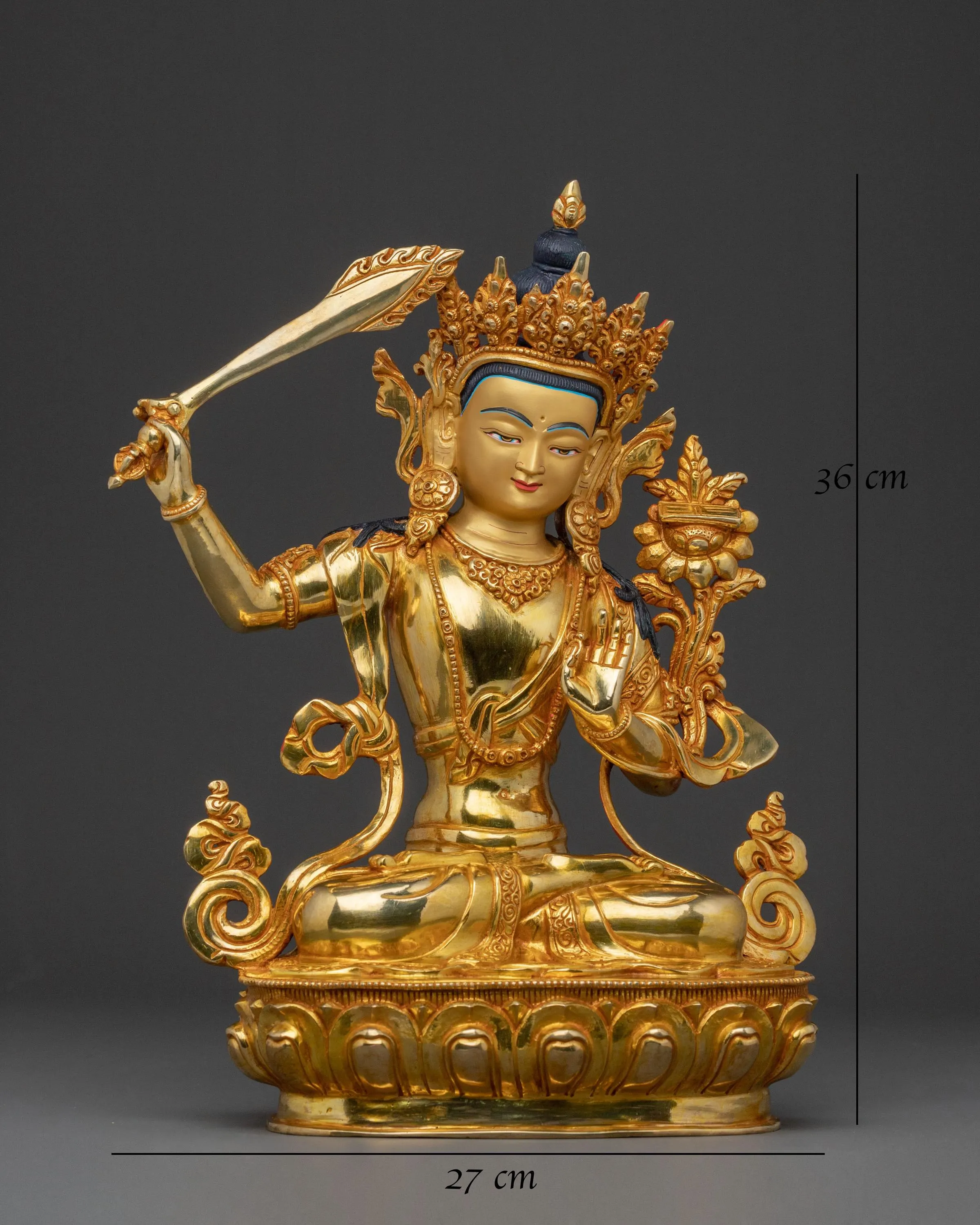 Manjushri Sacred Buddhist Statue | Spiritual Decor