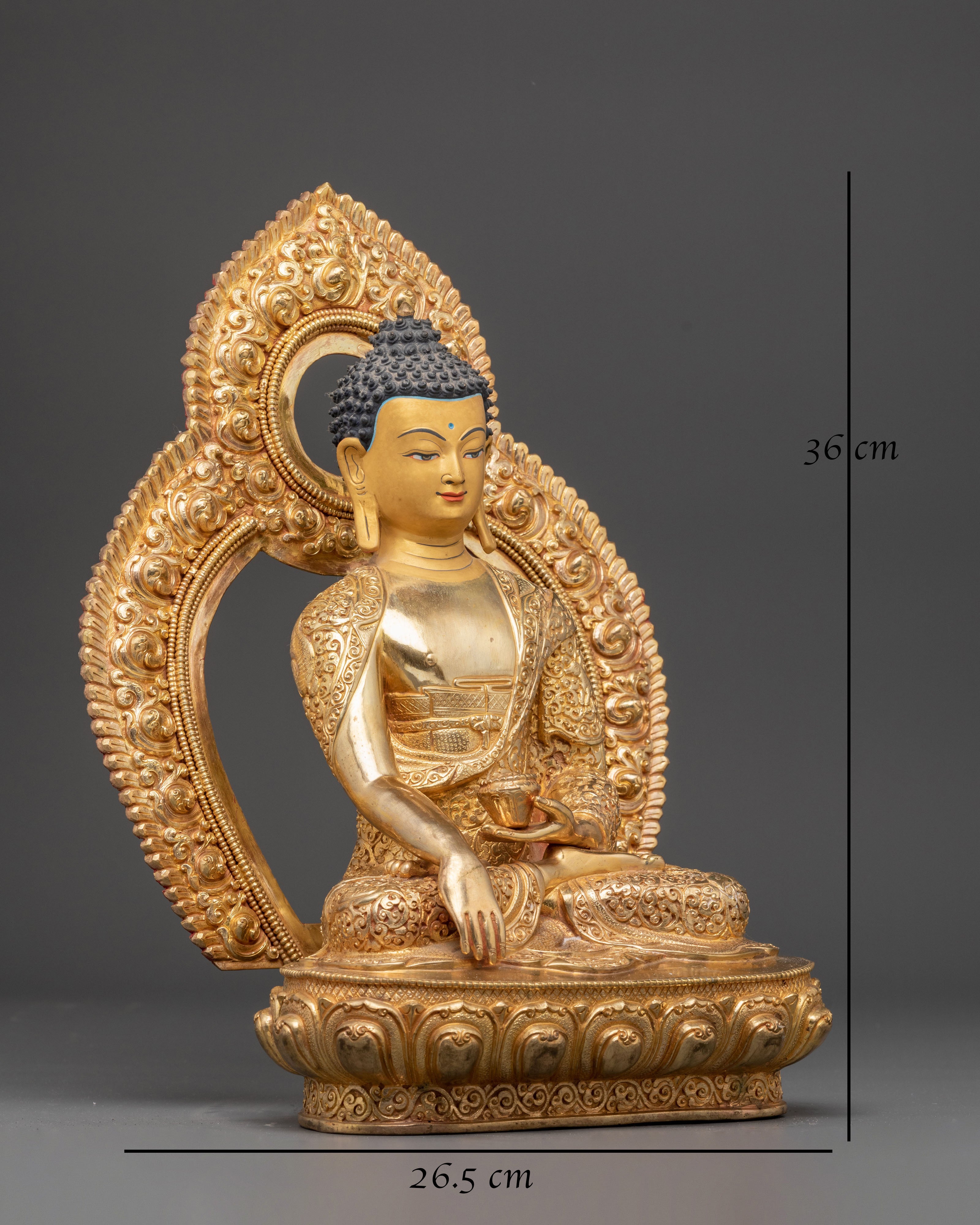 Handmade Tibetan Shakyamuni Buddha Copper Artwork