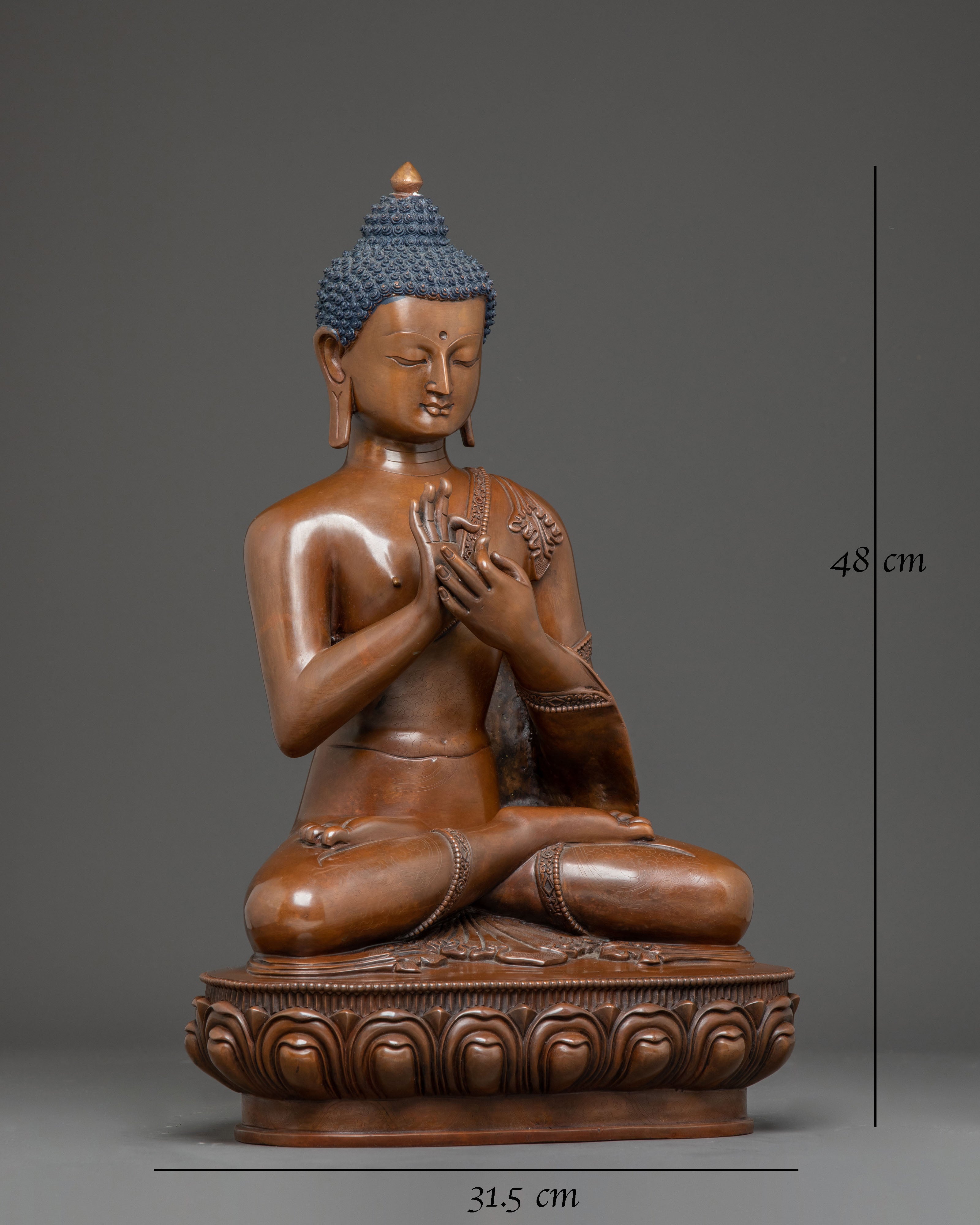 Handcrafted Vairocana Sculpture: The Cosmic Buddha 
