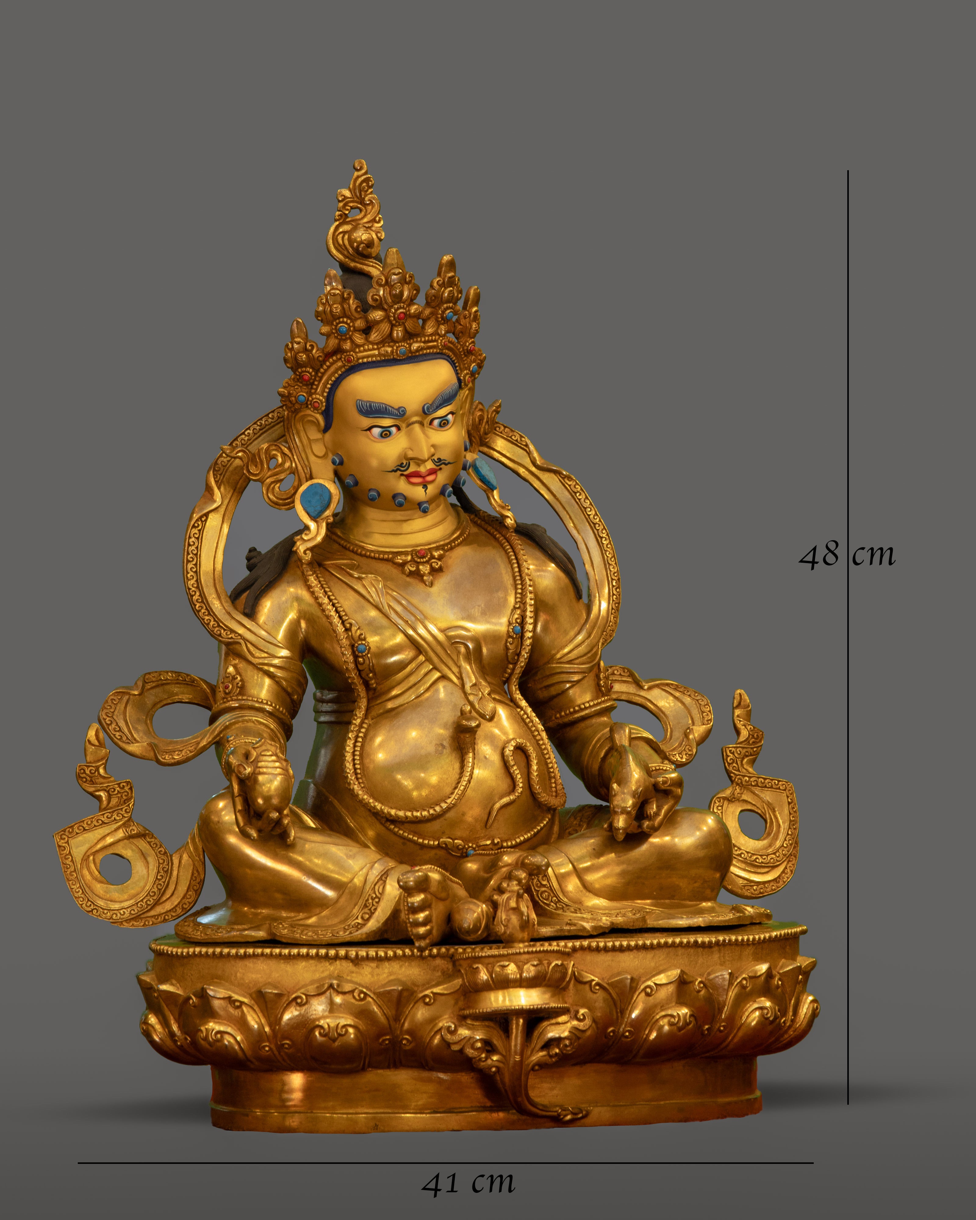 Himalayan Art Buddhist Dzambhala Sculpture 