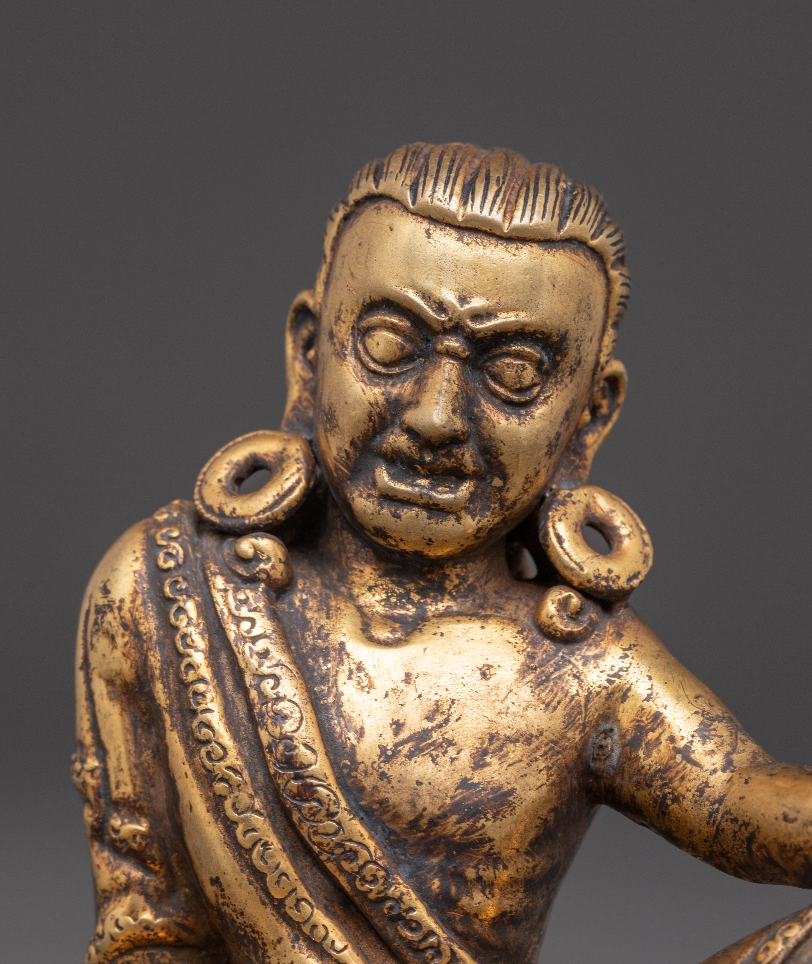 Handmade Milarepa Art, Tibetan Buddhist Yogi | Embodiment of Transformation