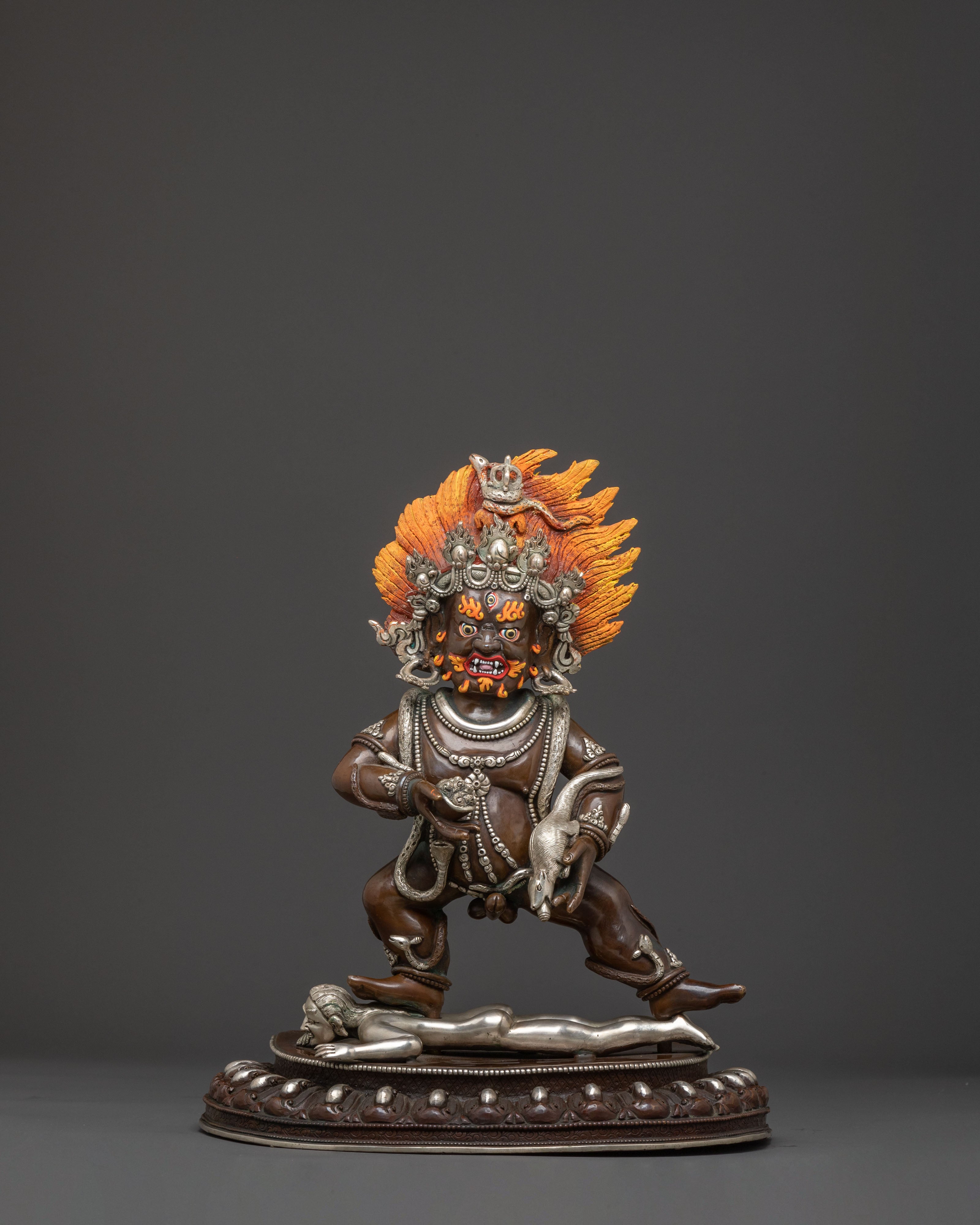 Black Dzambhala Handcrafted Statue – Oxidized Copper
