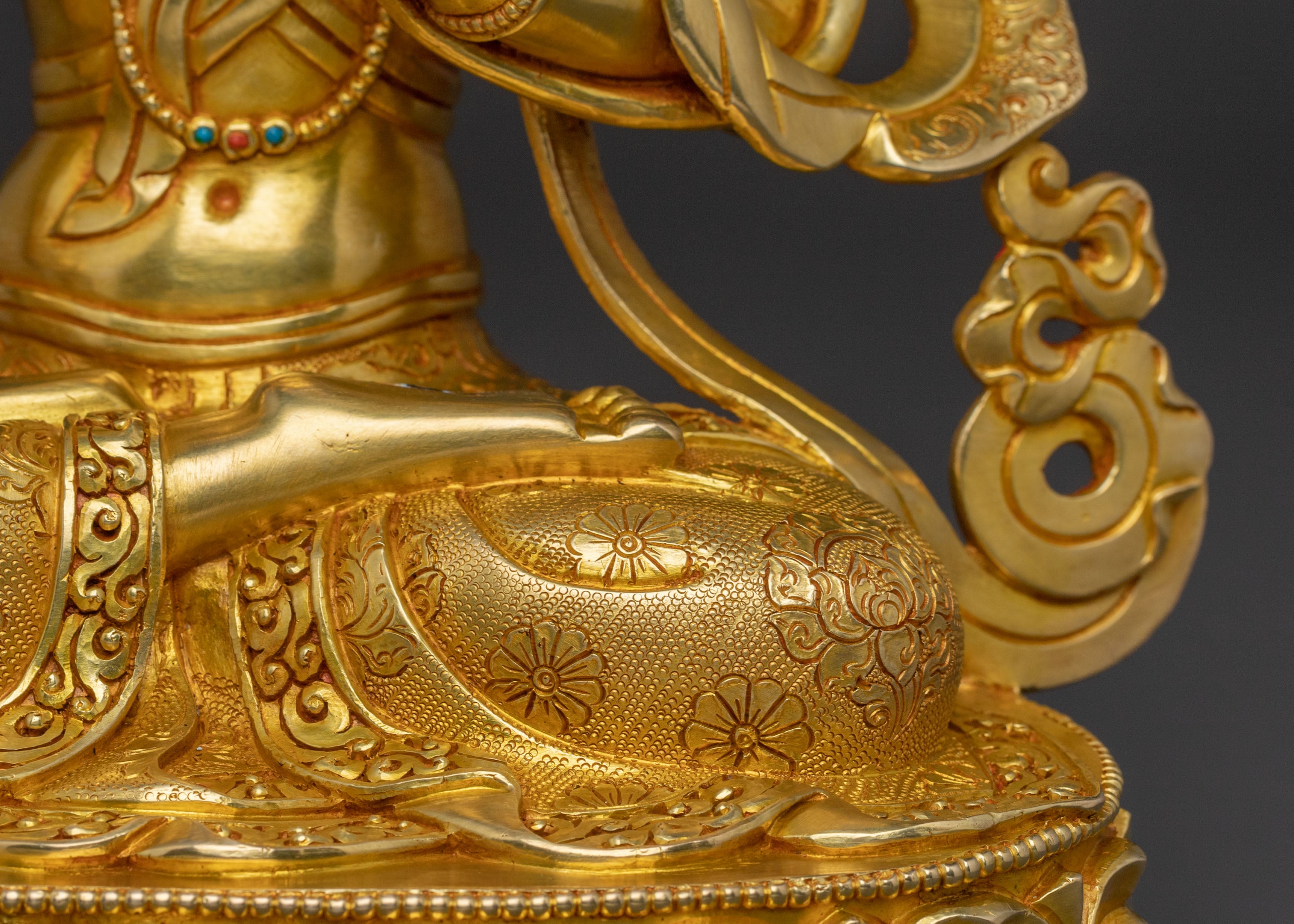 White Tara: Serene Gilded Copper Statue