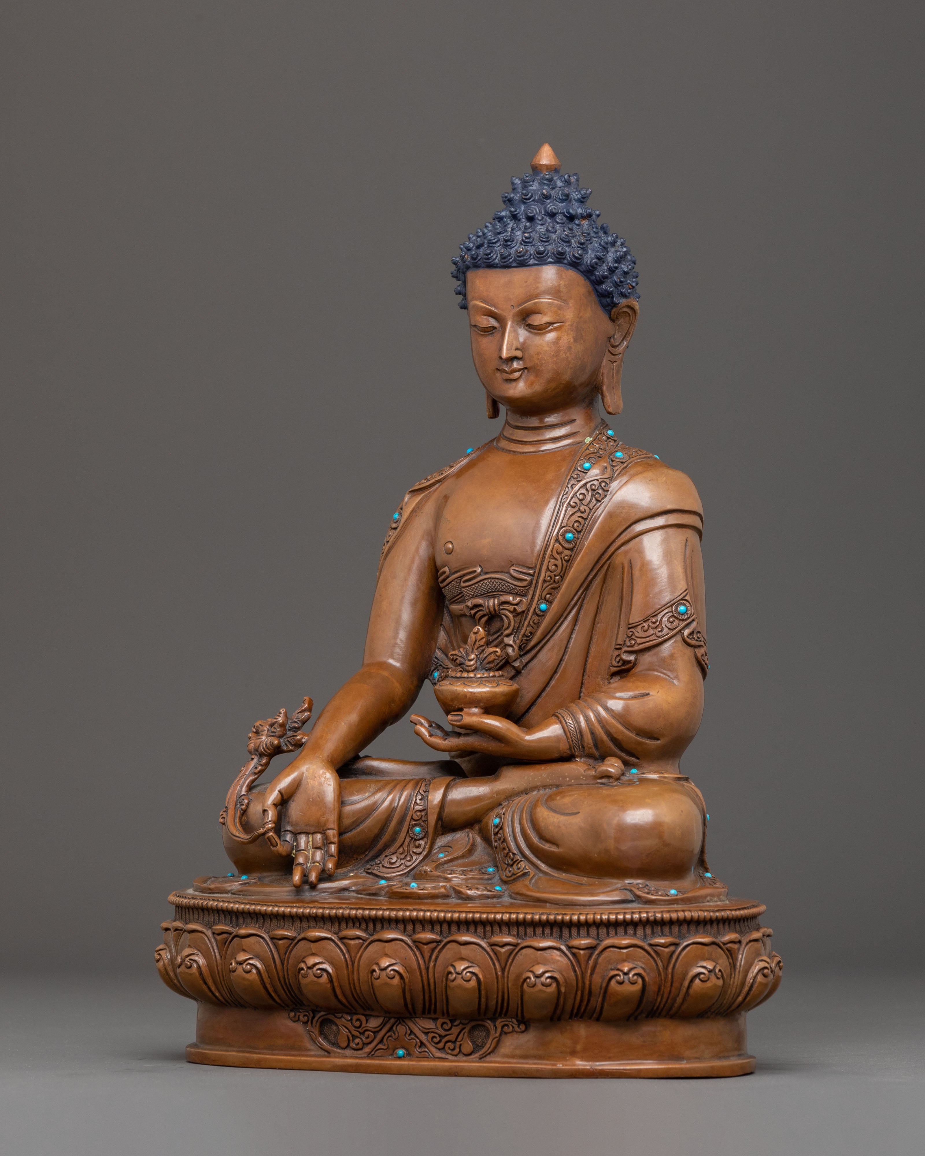 Medicine Buddha: The Spiritual Healer | Traditional Nepali Statue