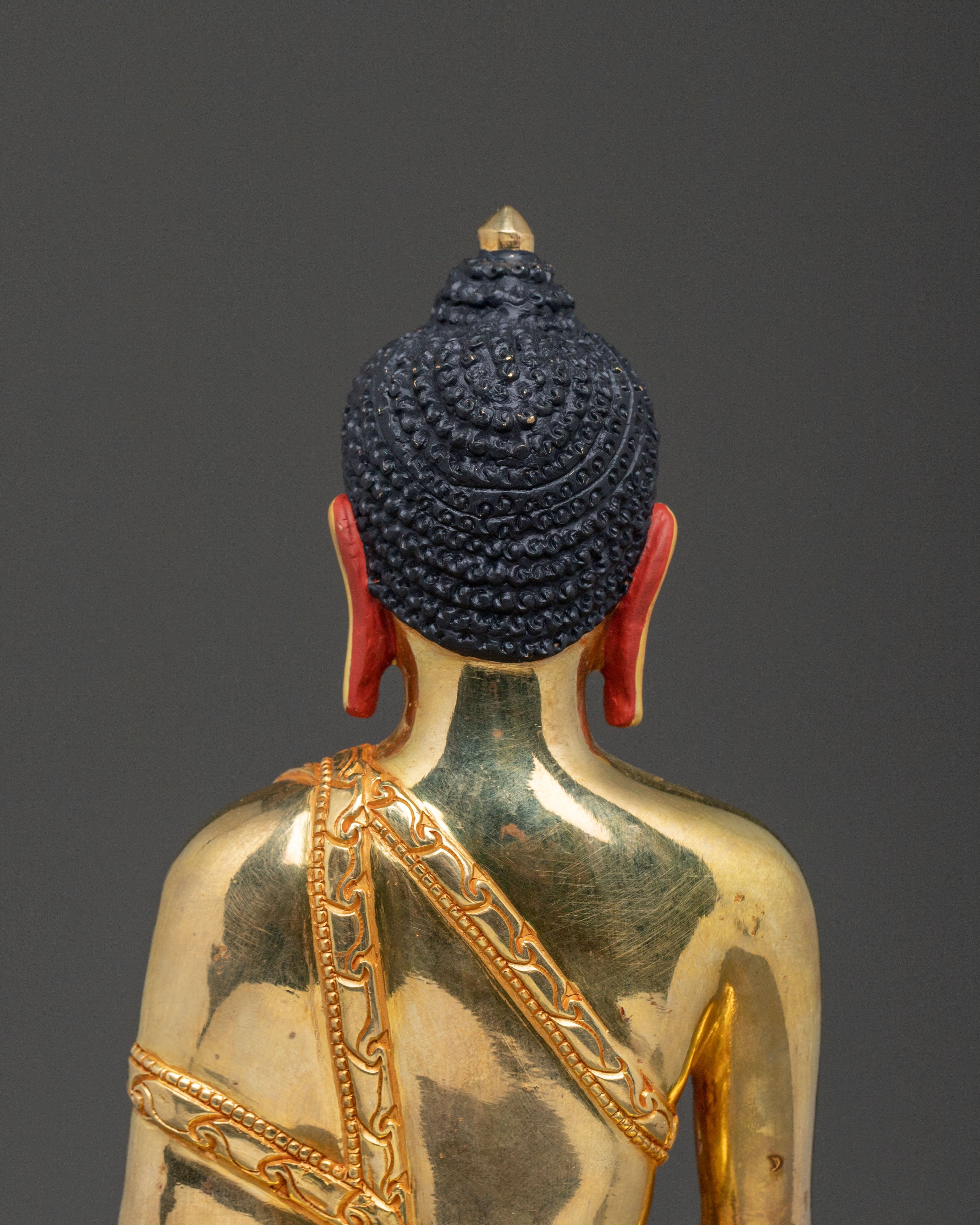 Shakyamuni Buddha Sacred Statue with Throne | Spiritual Altar