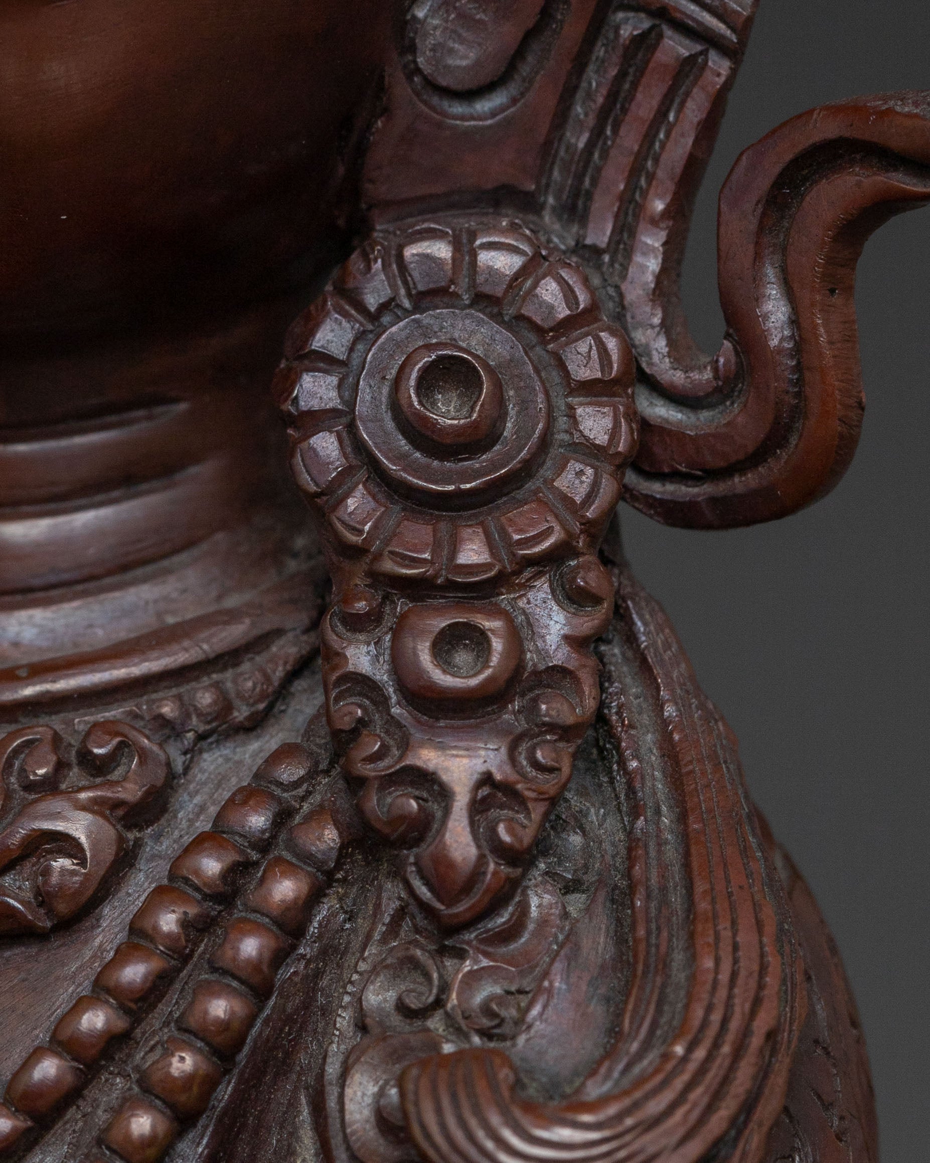 Vajradhara Tibetan Statue: Oxidized Copper Figure