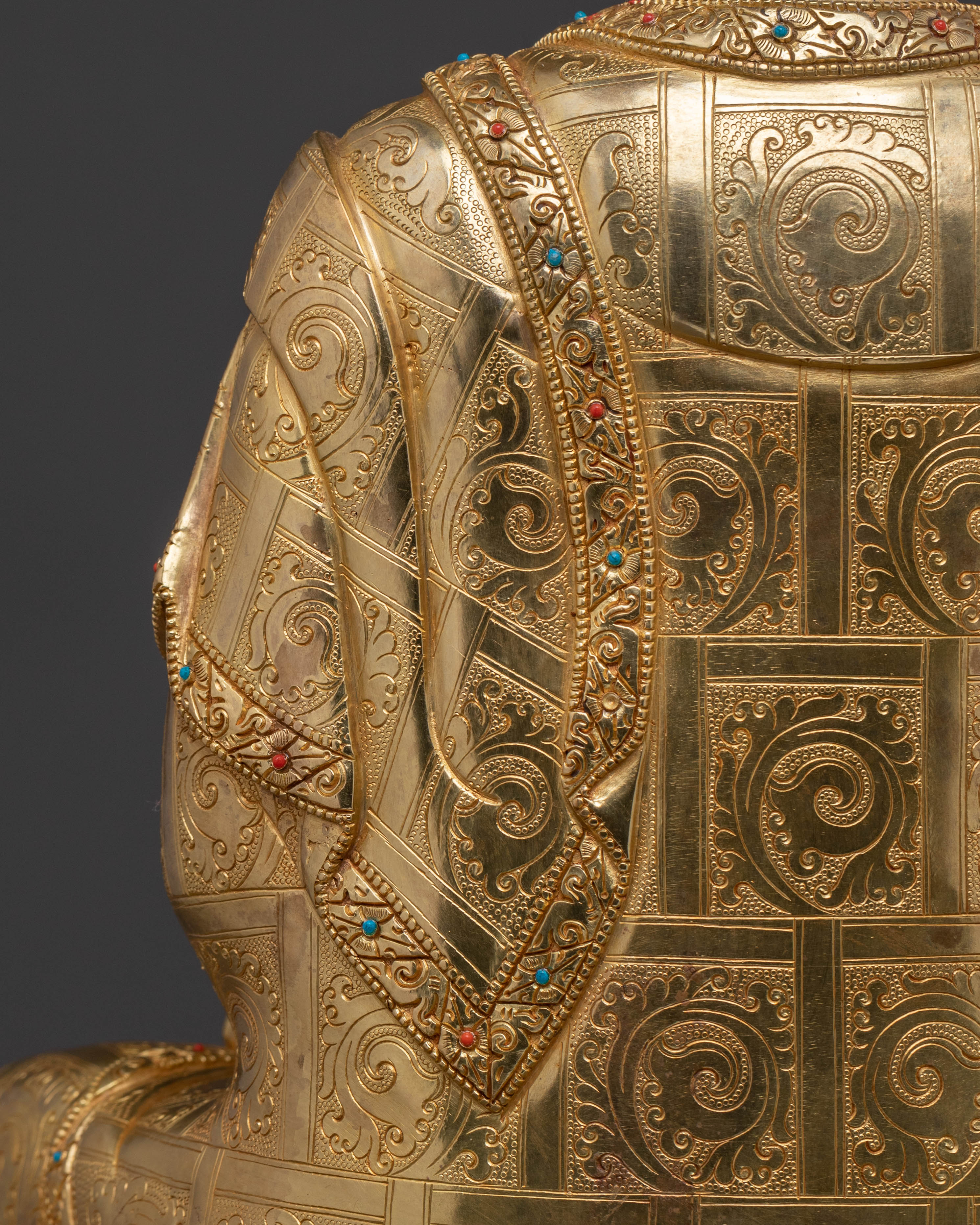 Divine Healer Medicine Buddha Statue | Exquisite Gilded Copper