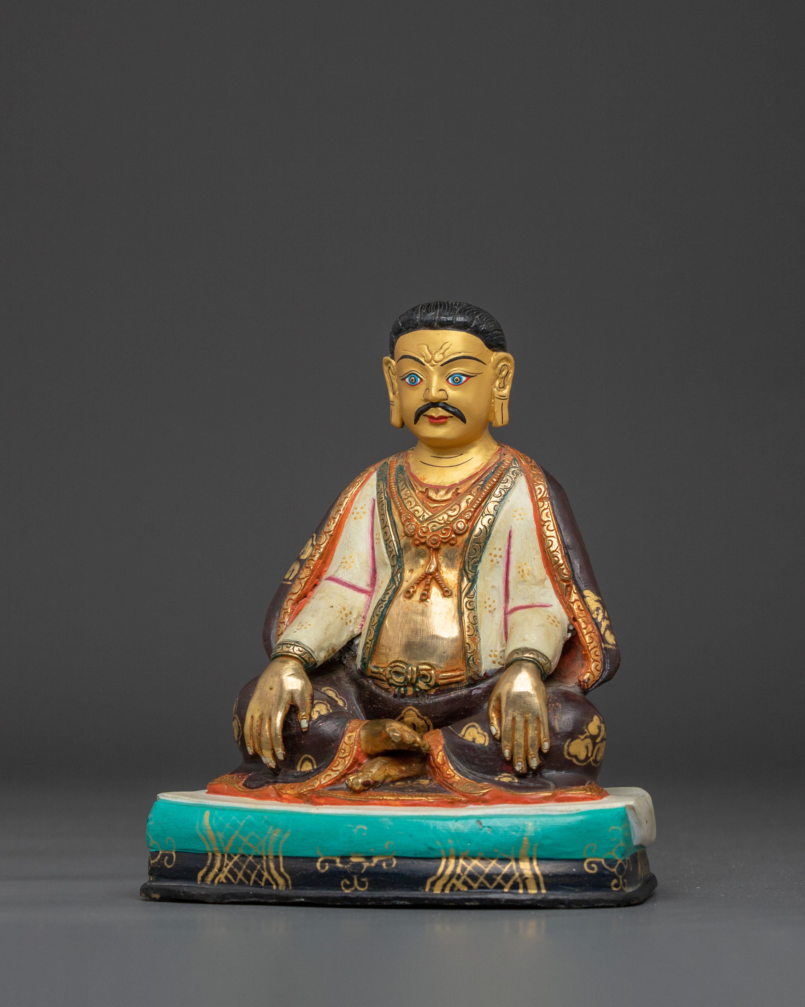 Marpa Buddhist Sacred Statue – Hand-Gilded Copper