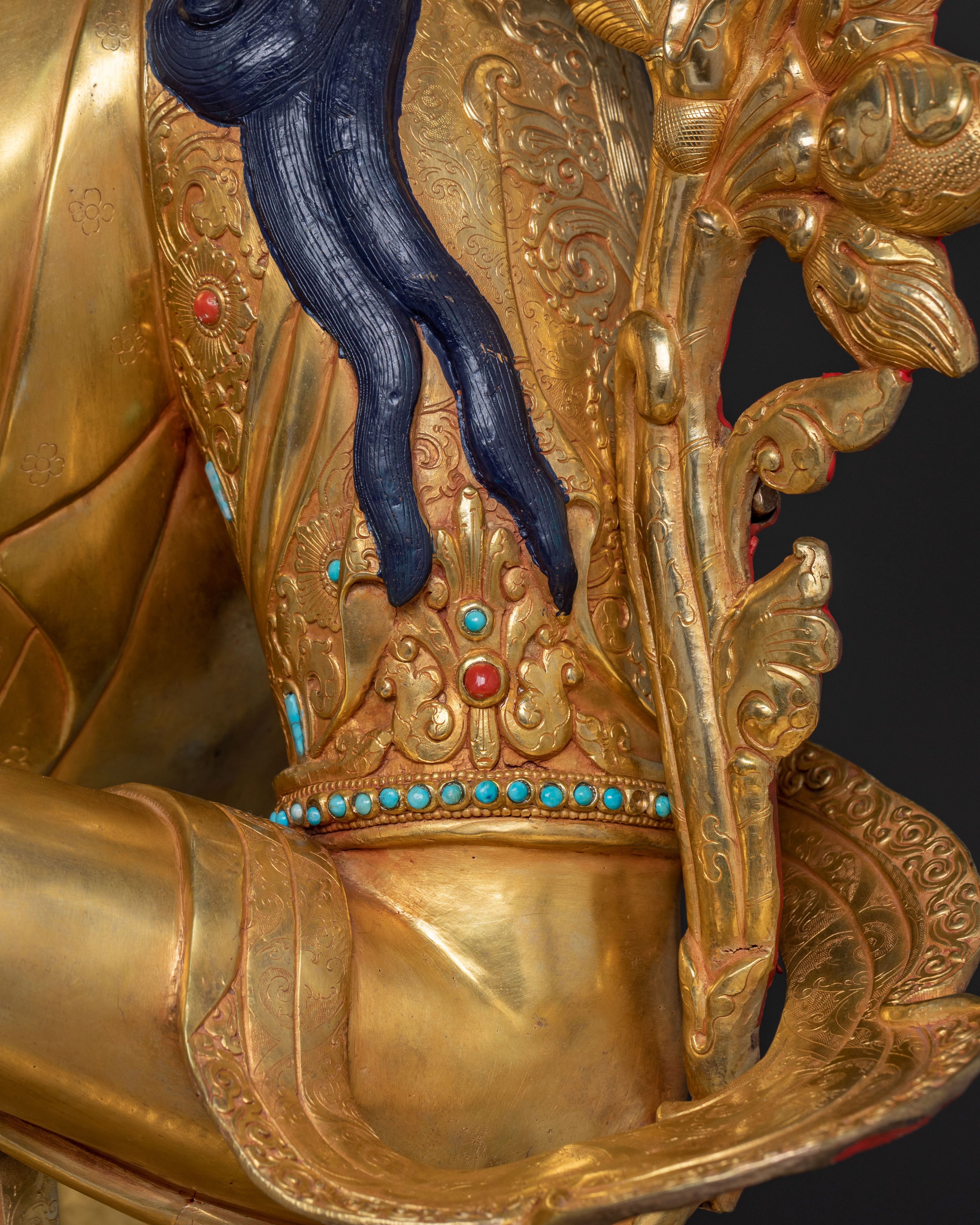 Traditional Nepalese Green Tara Statue
