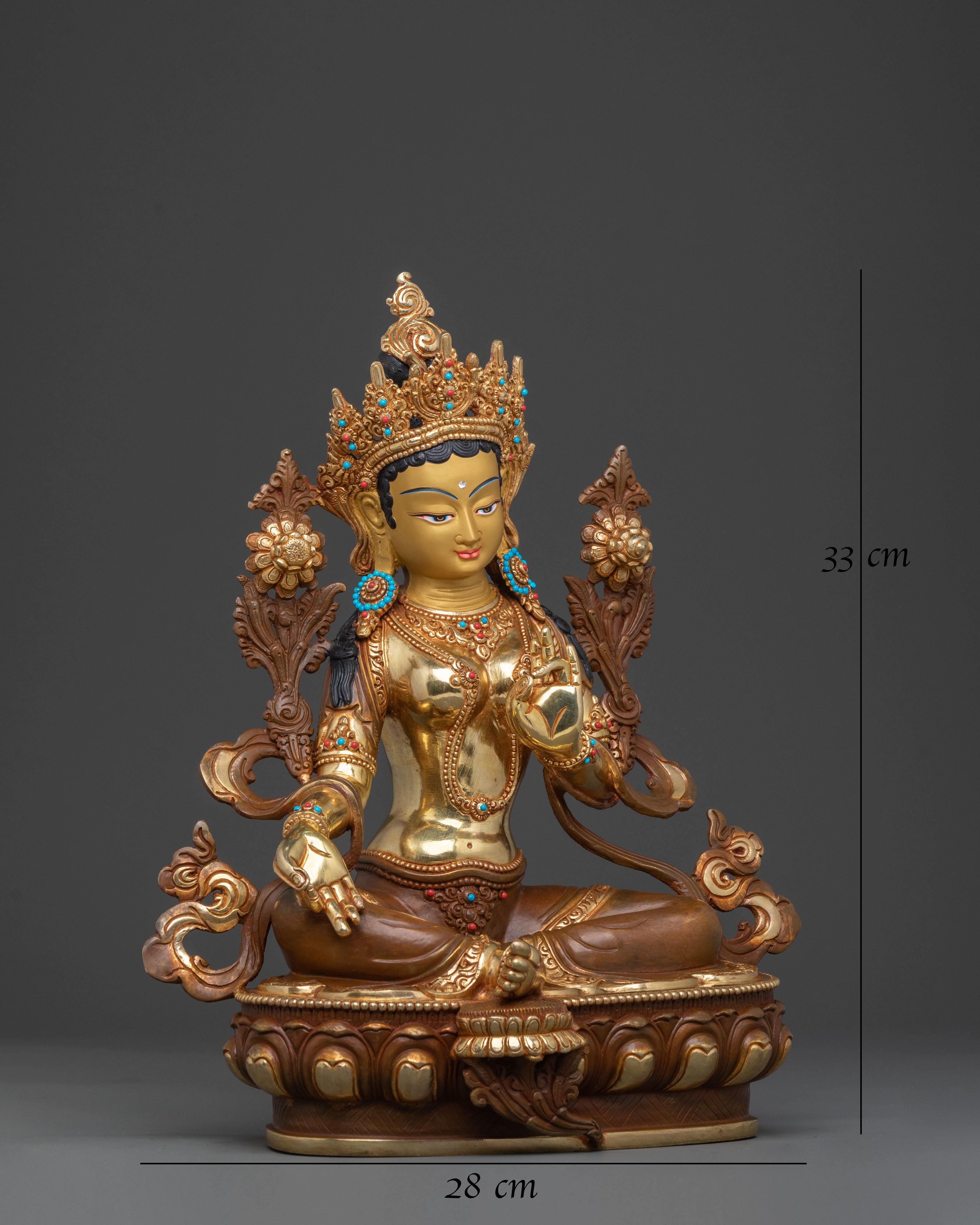 Guardian Green Tara Statue | Goddess of Compassion