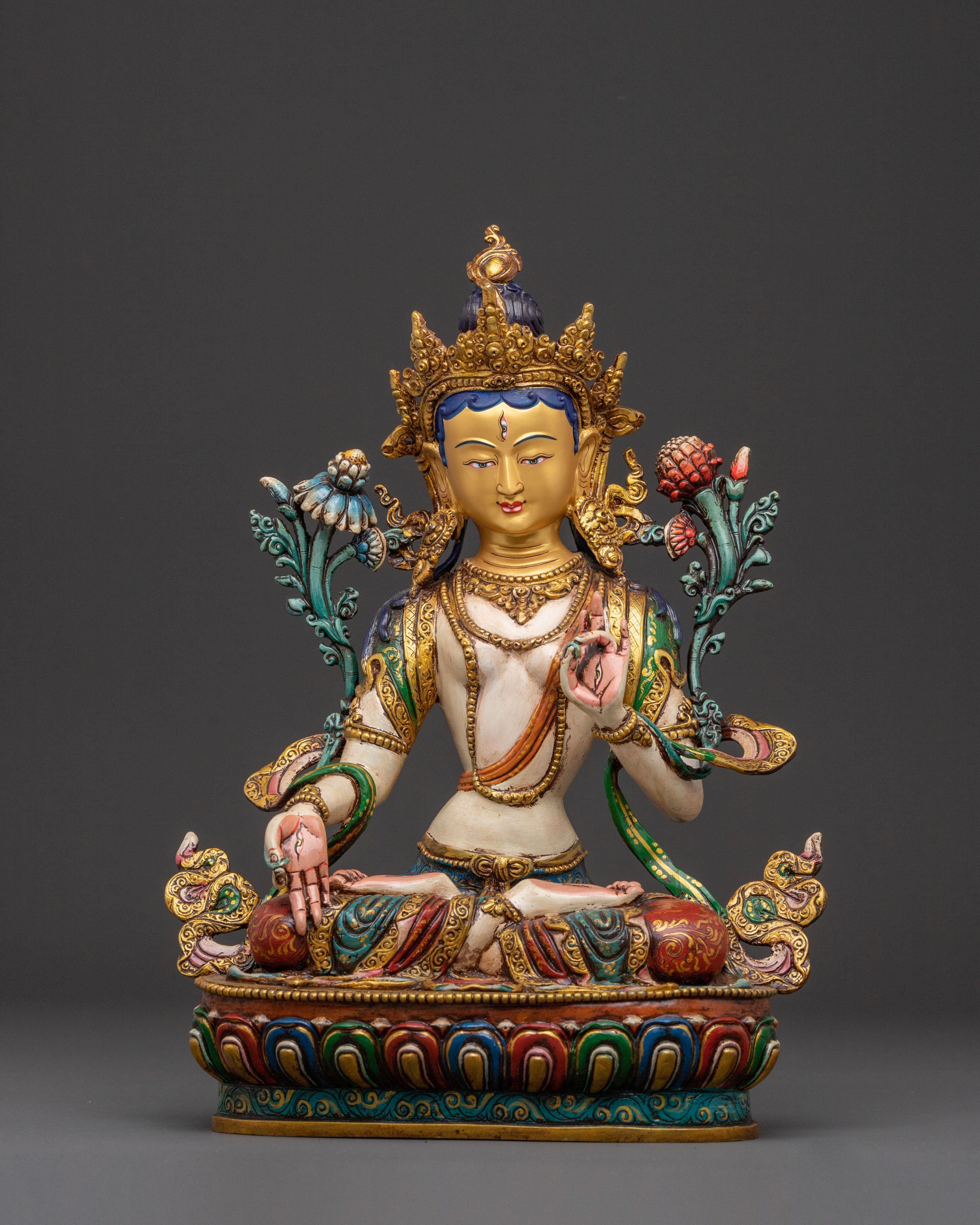 White Tara Statue 