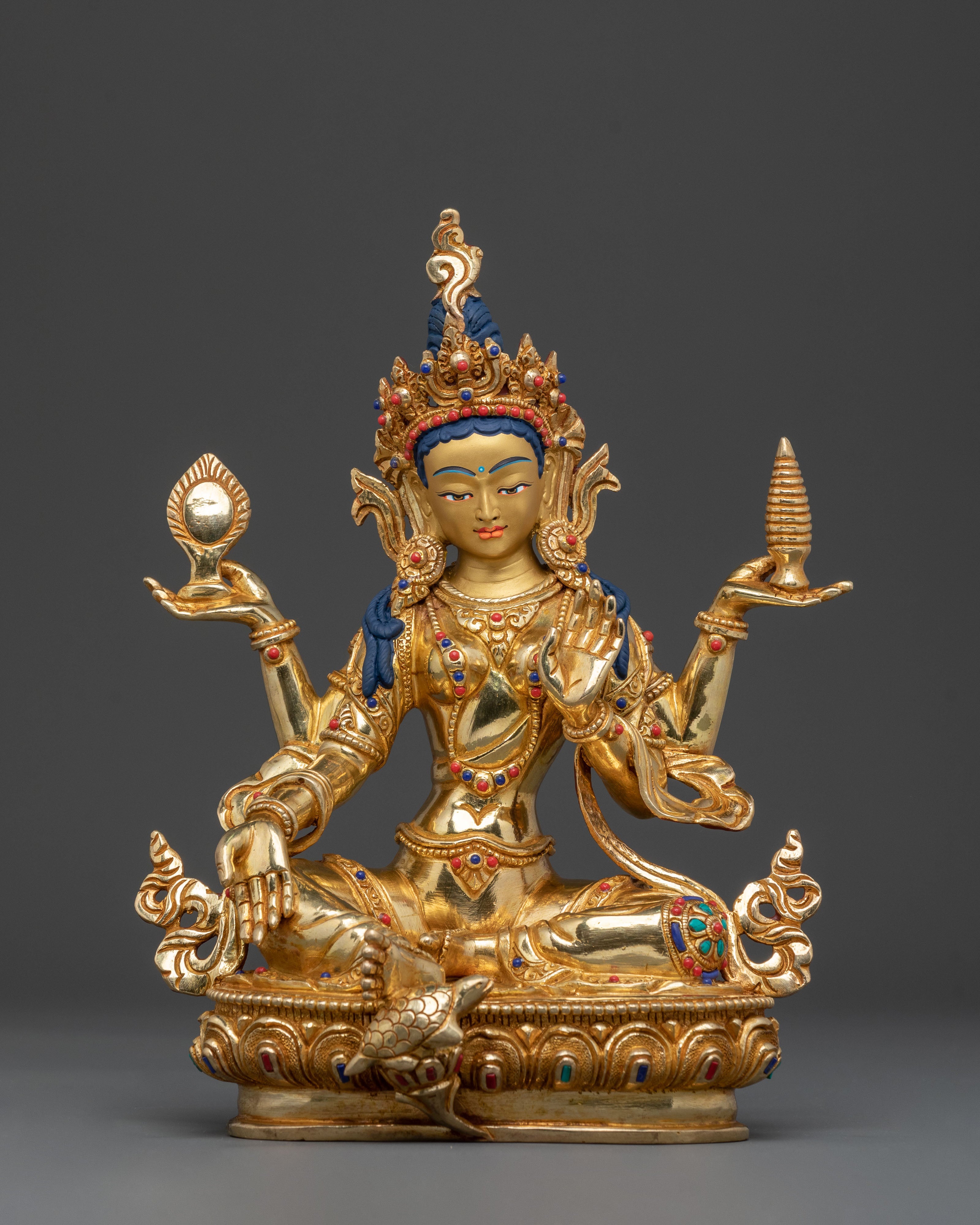Laxmi devi spiritual statue | 24K Gold Gilded