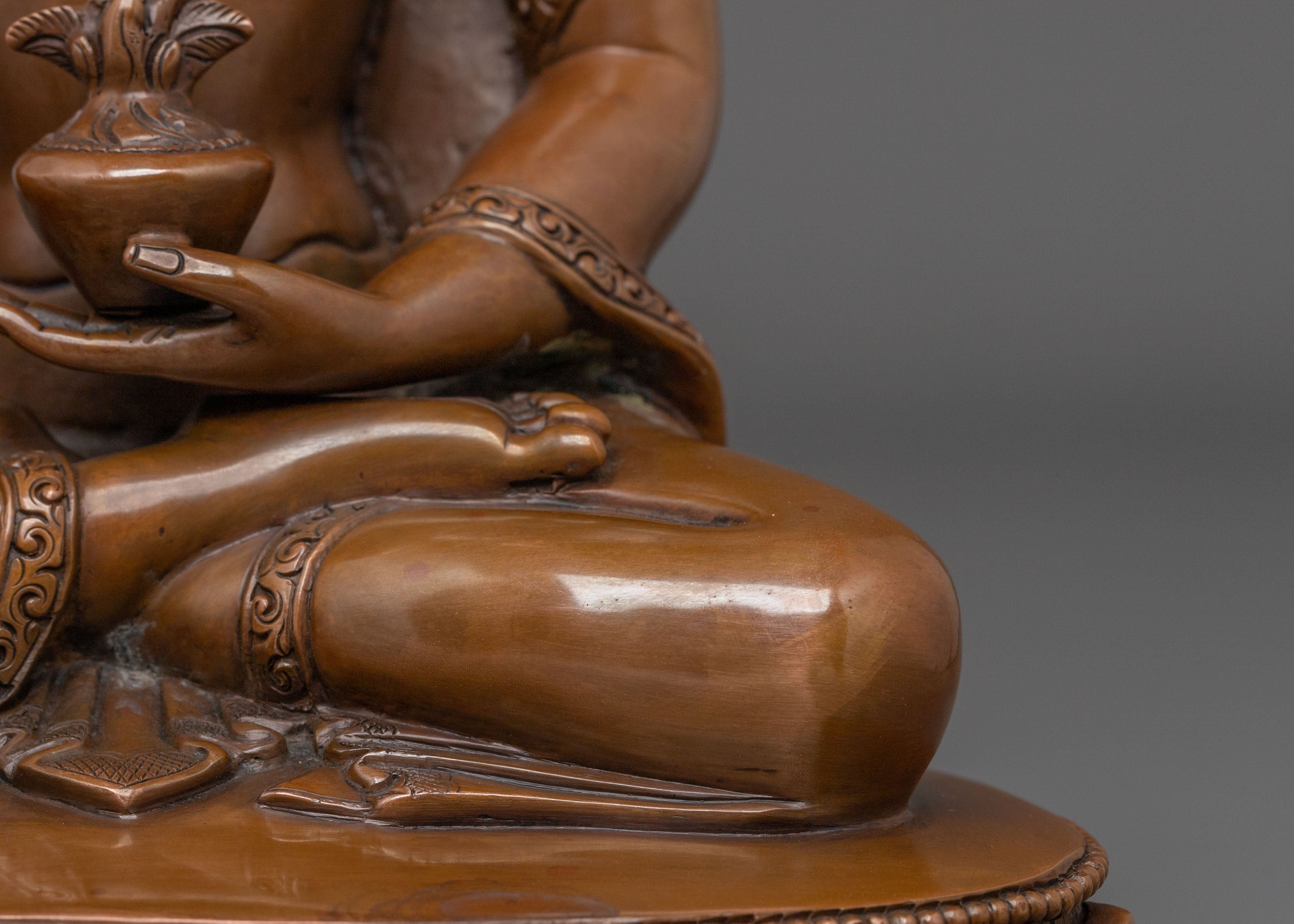 Bhaisajyaguru Divine Statue | Oxidized Copper Figurine