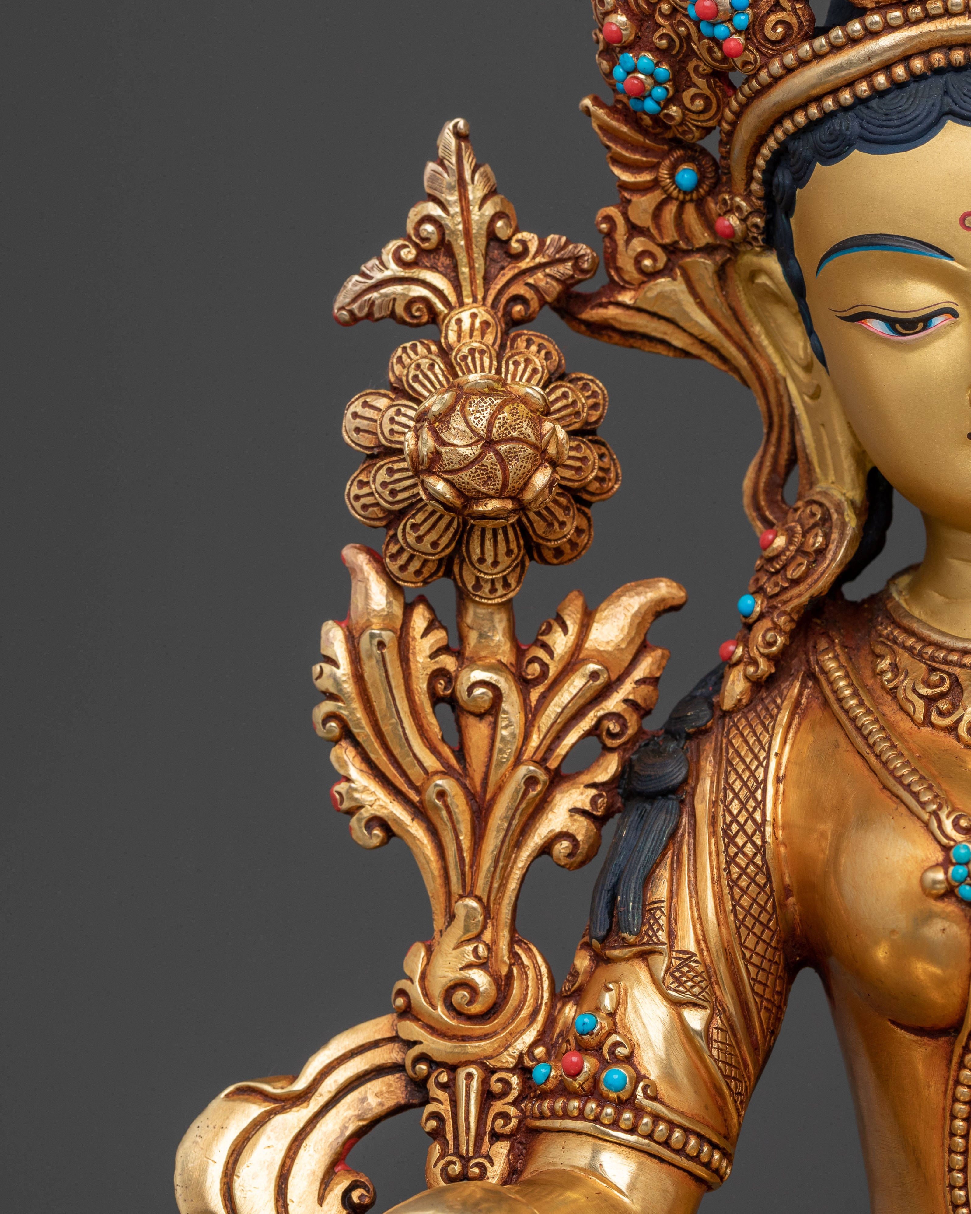 Green Tara Statue of Compassion | Spiritual Icon