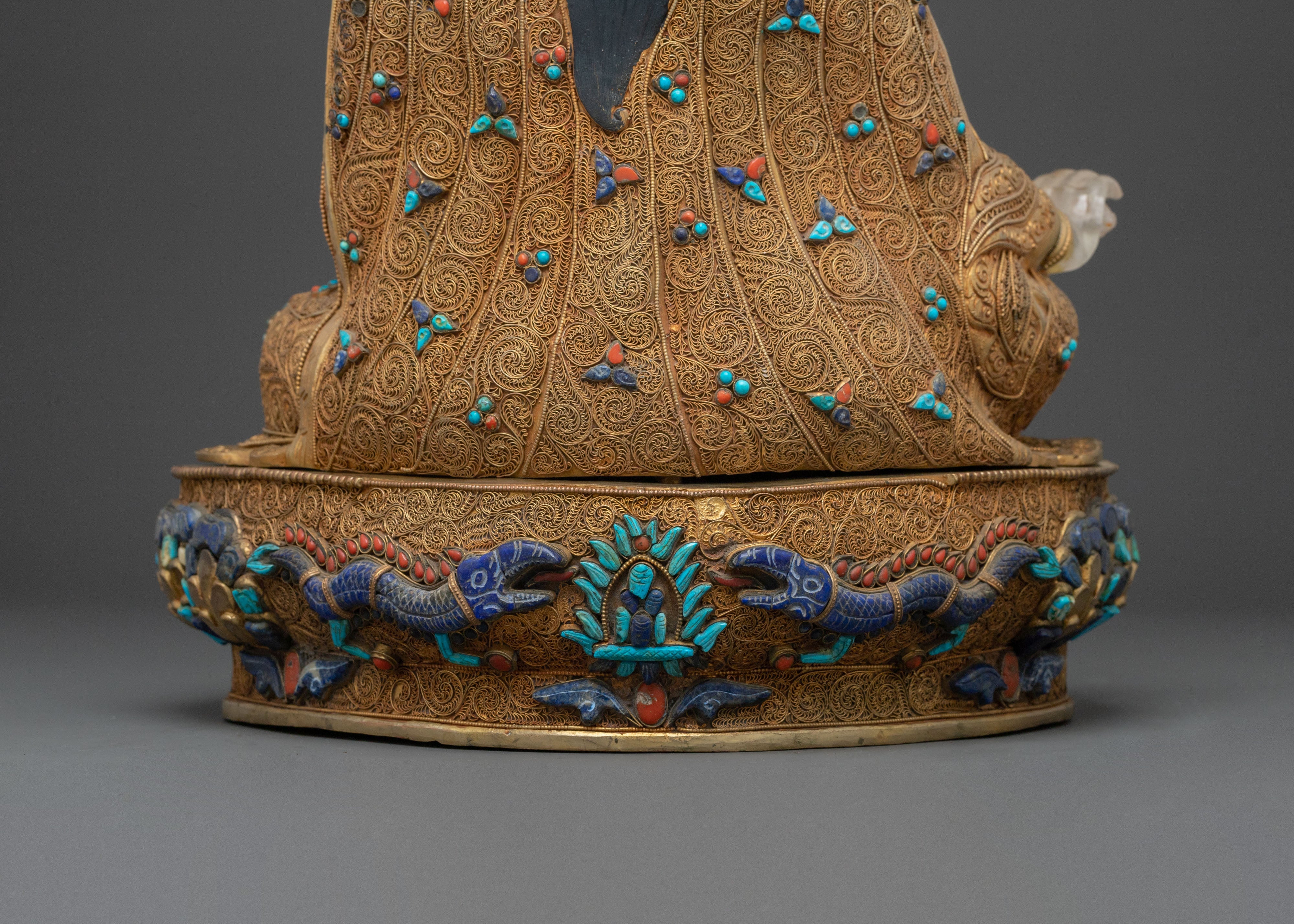 Sacred Guru Rinpoche Protection Statue