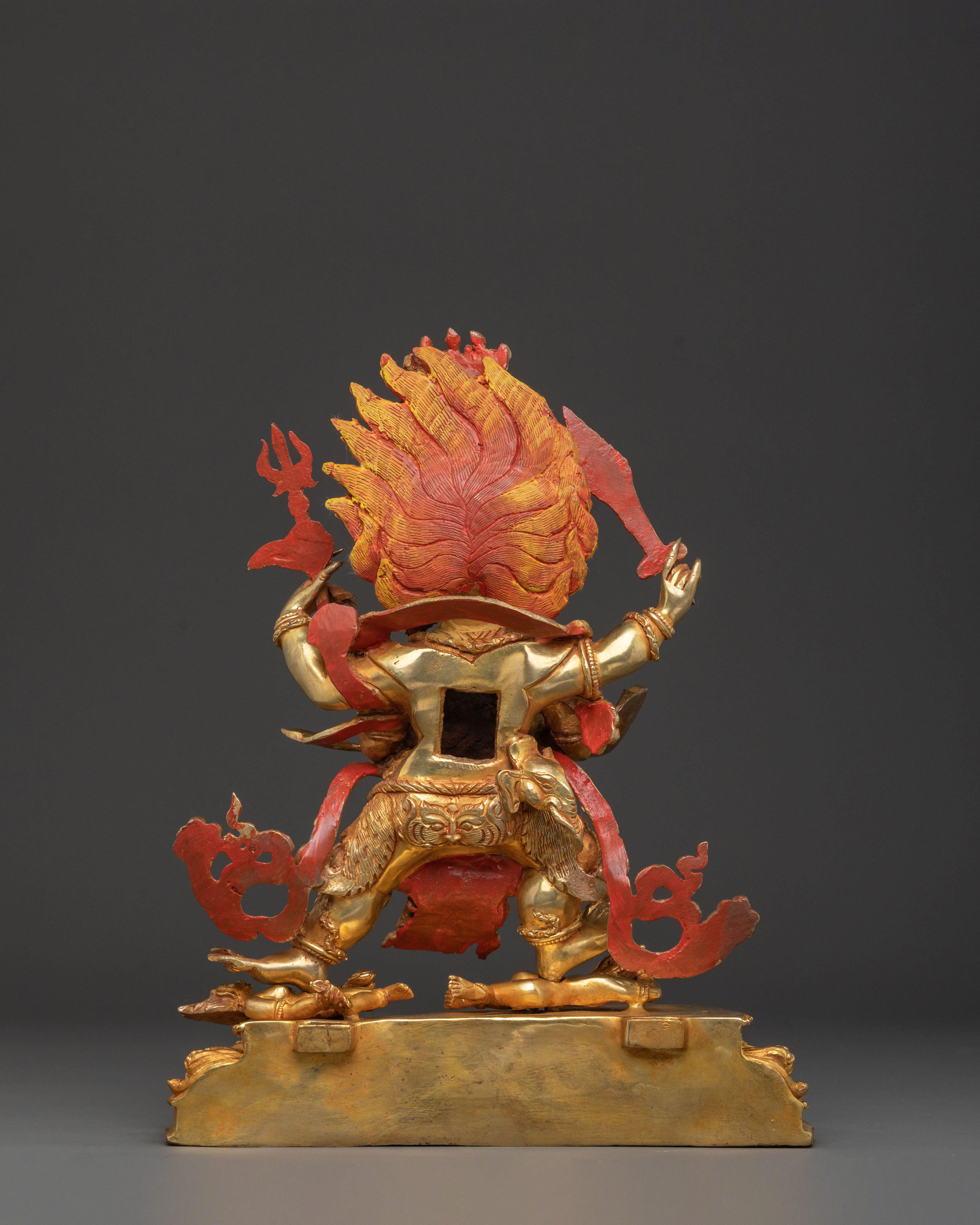 Four Armed Mahakala Spiritual Statue | Altar Decor