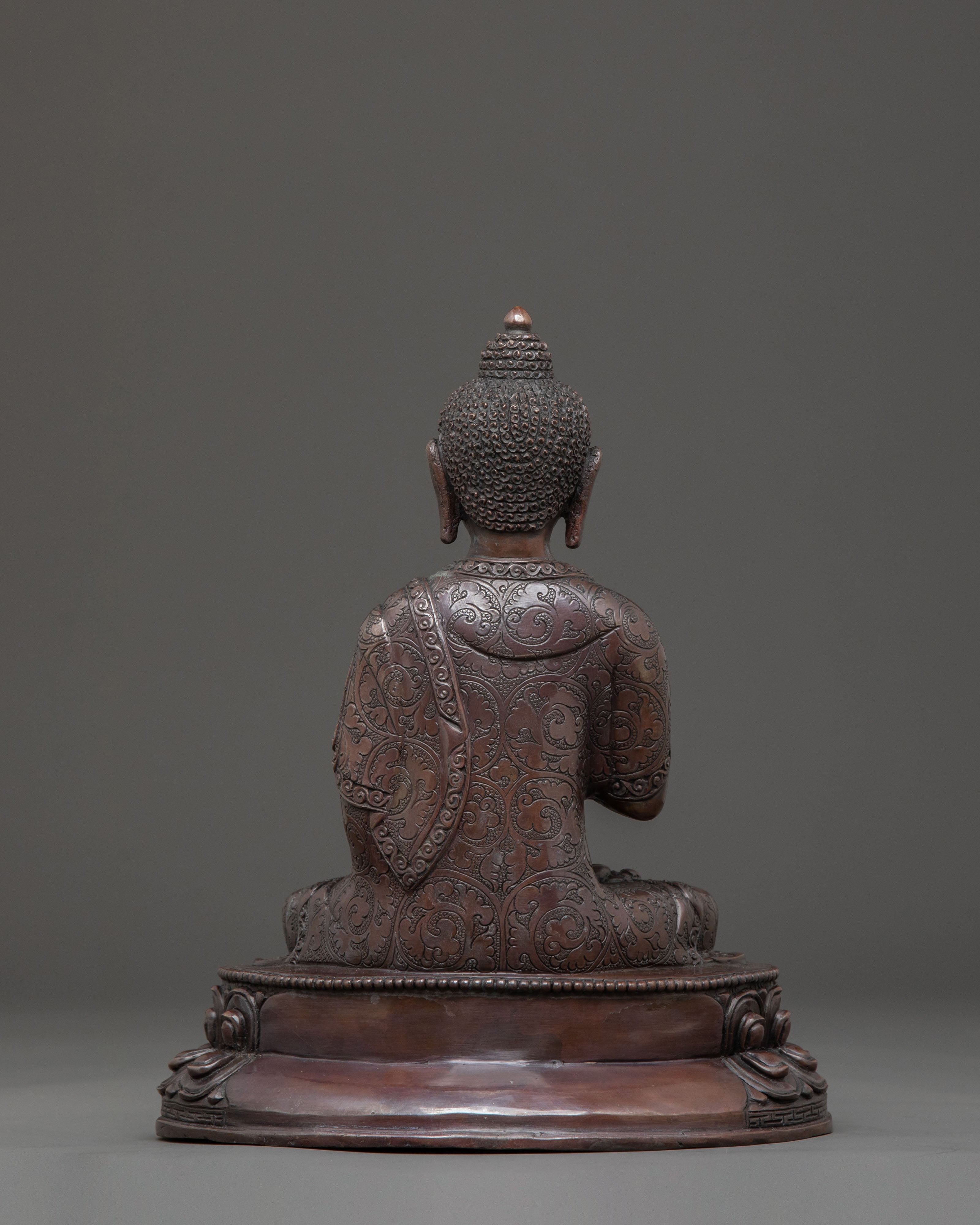 Vairocana Oxidized Copper Statue | Sacred Icon